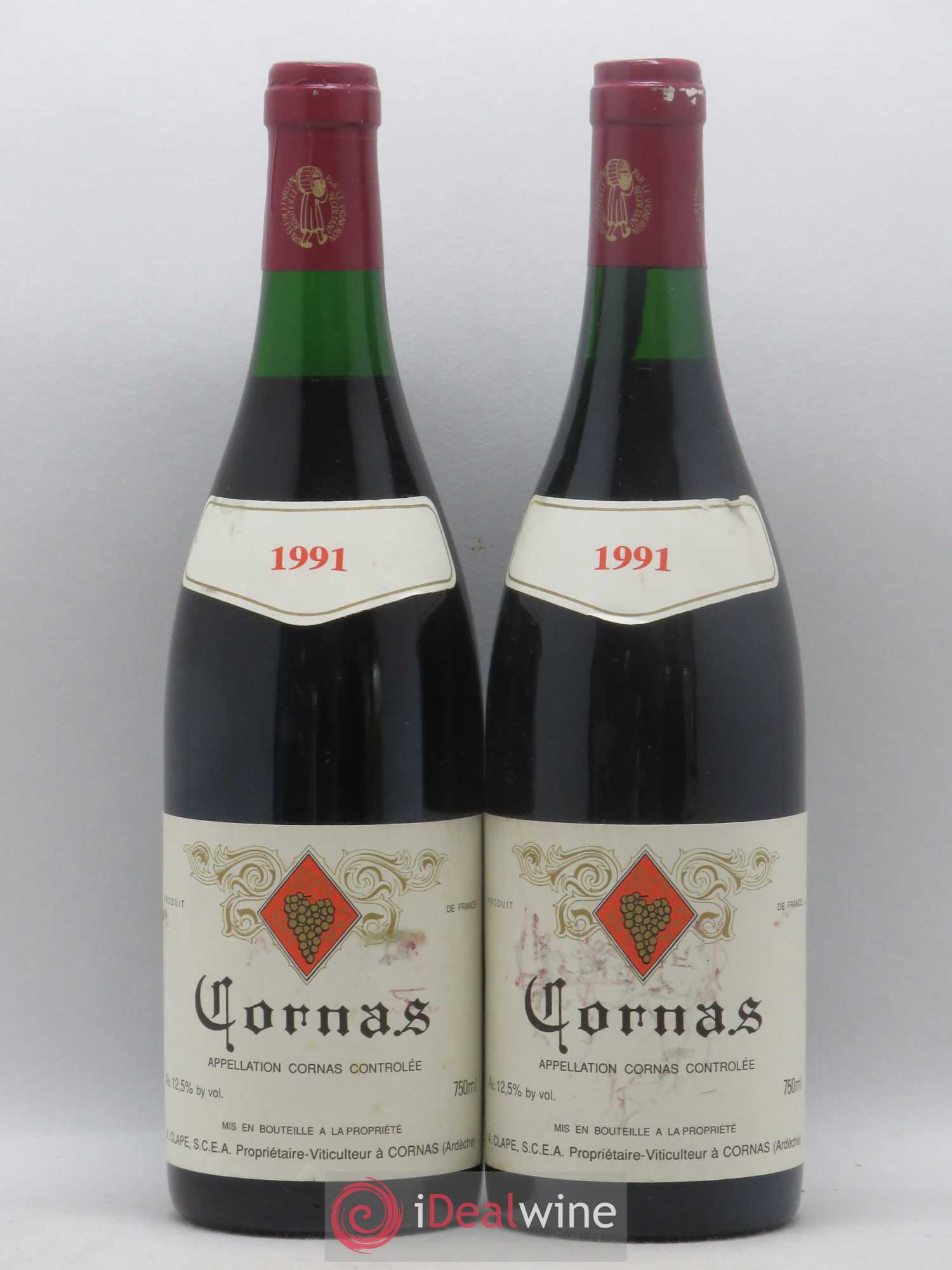 Cornas Auguste Clape 1991 - Lot de 2 bouteilles - 0