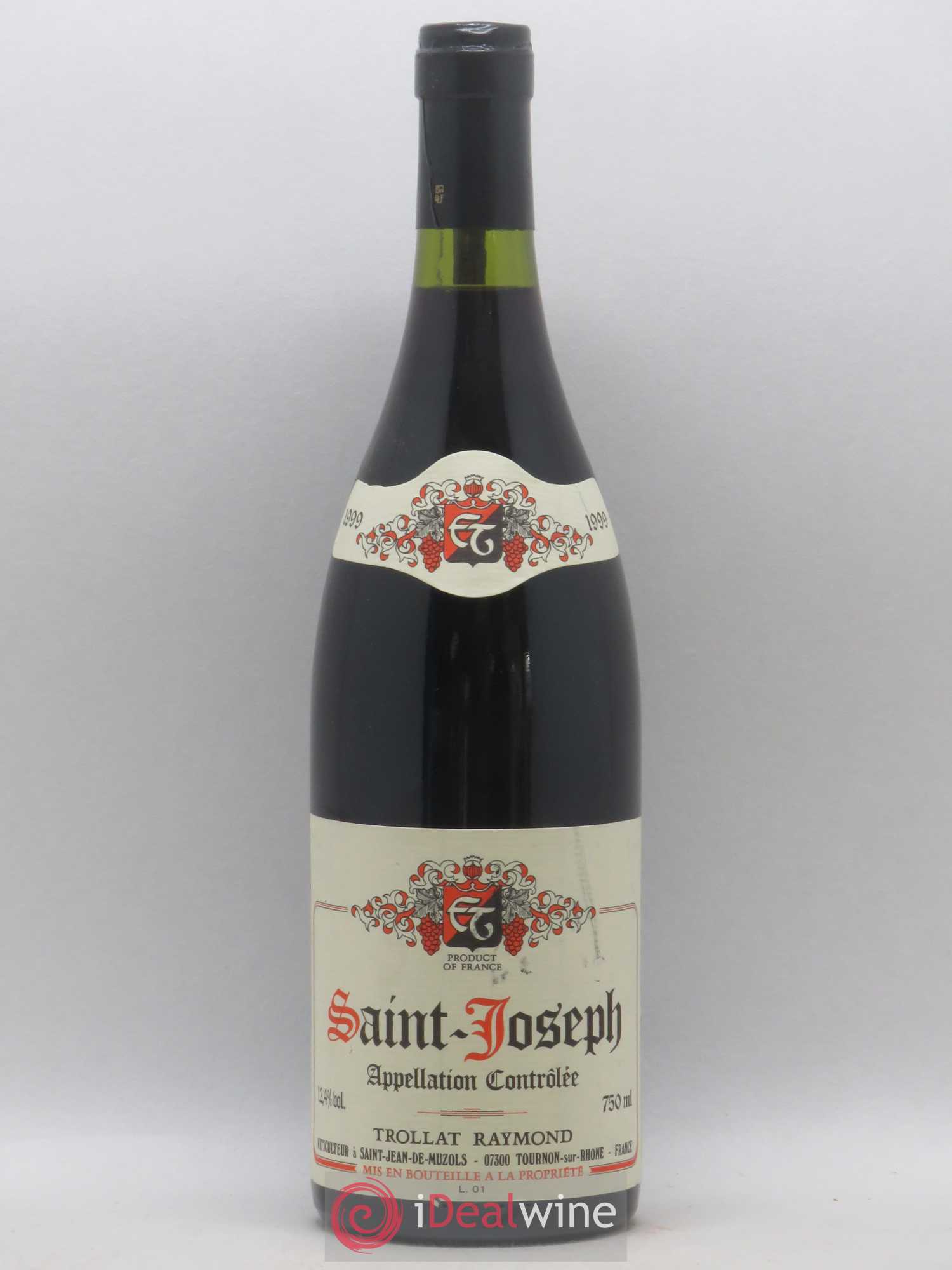 Saint-Joseph Raymond Trollat 1999 - Lot de 1 bouteille - 0