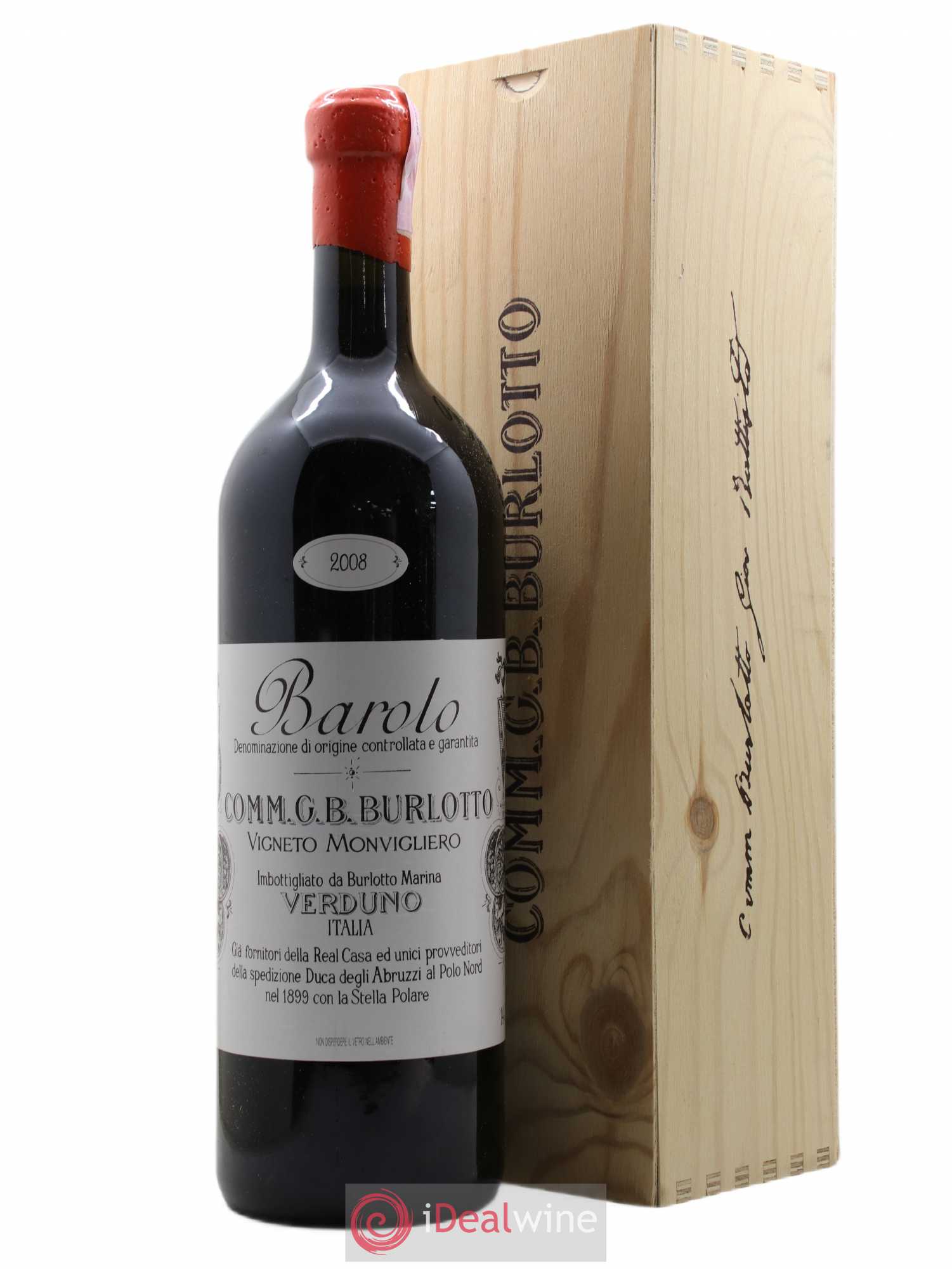 Barolo DOCG Monvigliero Comm. Giovan Battista Burlotto 2008 - Lot de 1 double magnum - 0