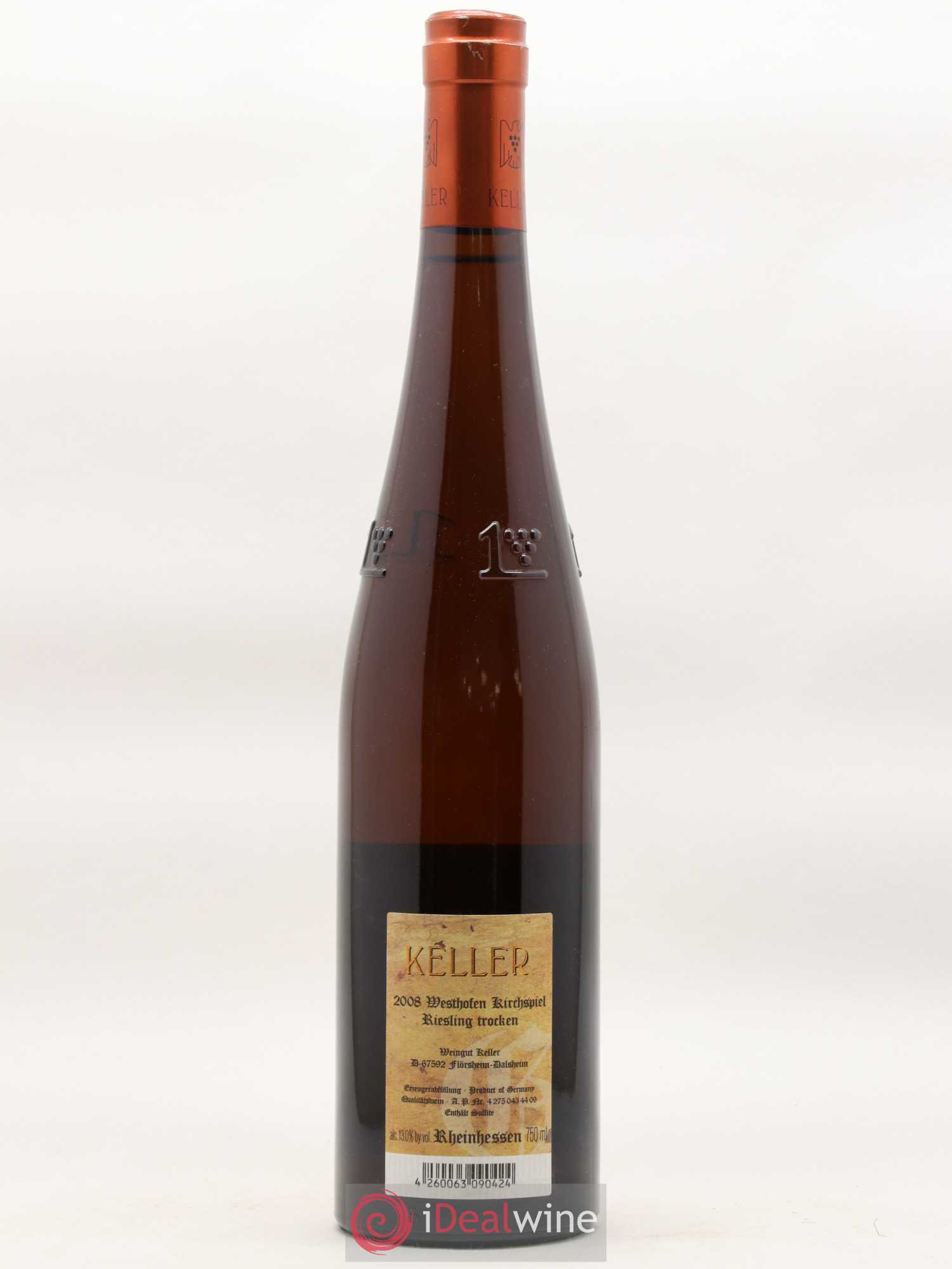 Riesling Trocken Westhofen Kirchspiel Keller 2008 - Lot de 1 bouteille - 1
