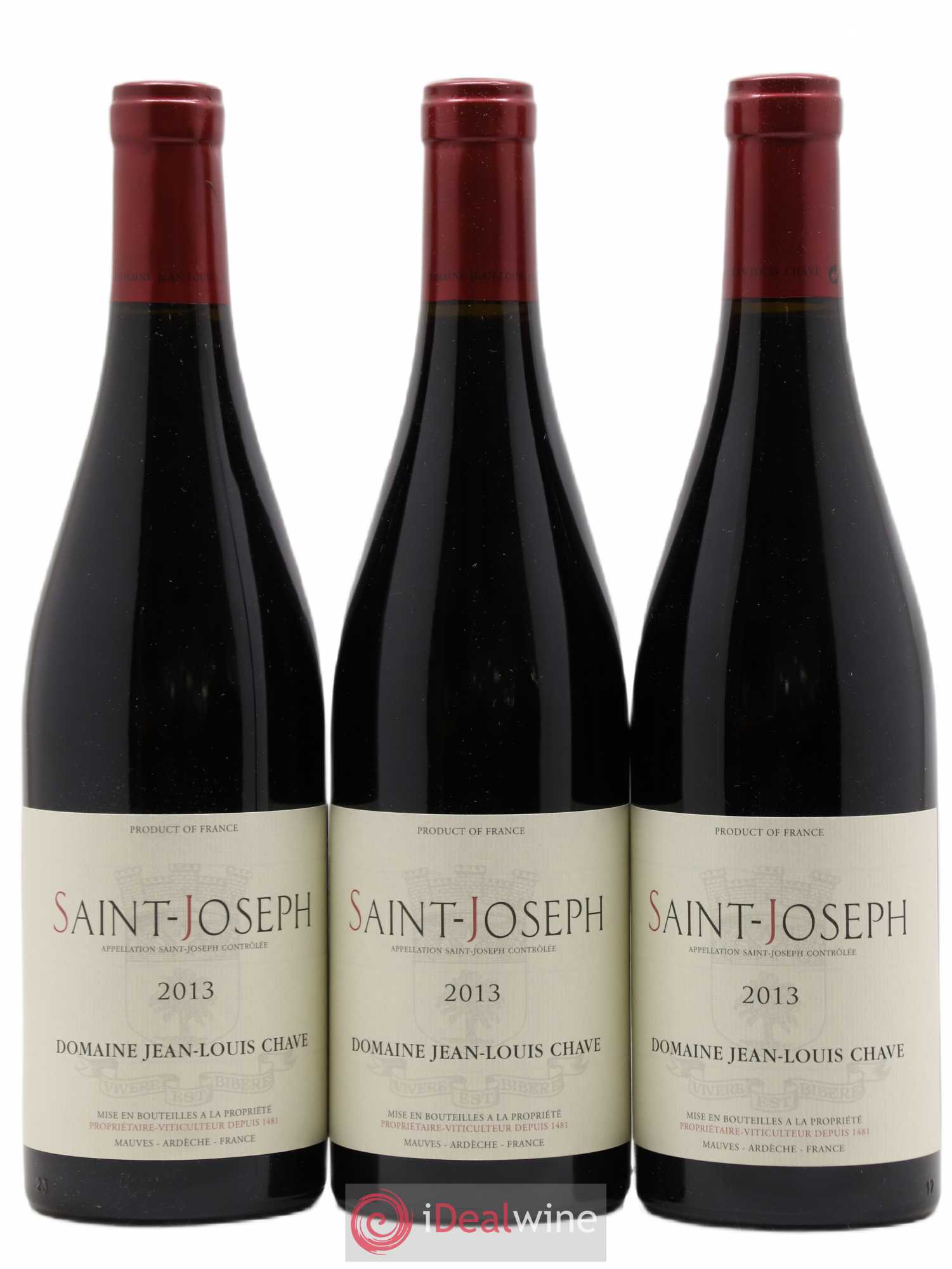 Saint-Joseph Jean-Louis Chave 2013 - Lot de 3 bouteilles - 0