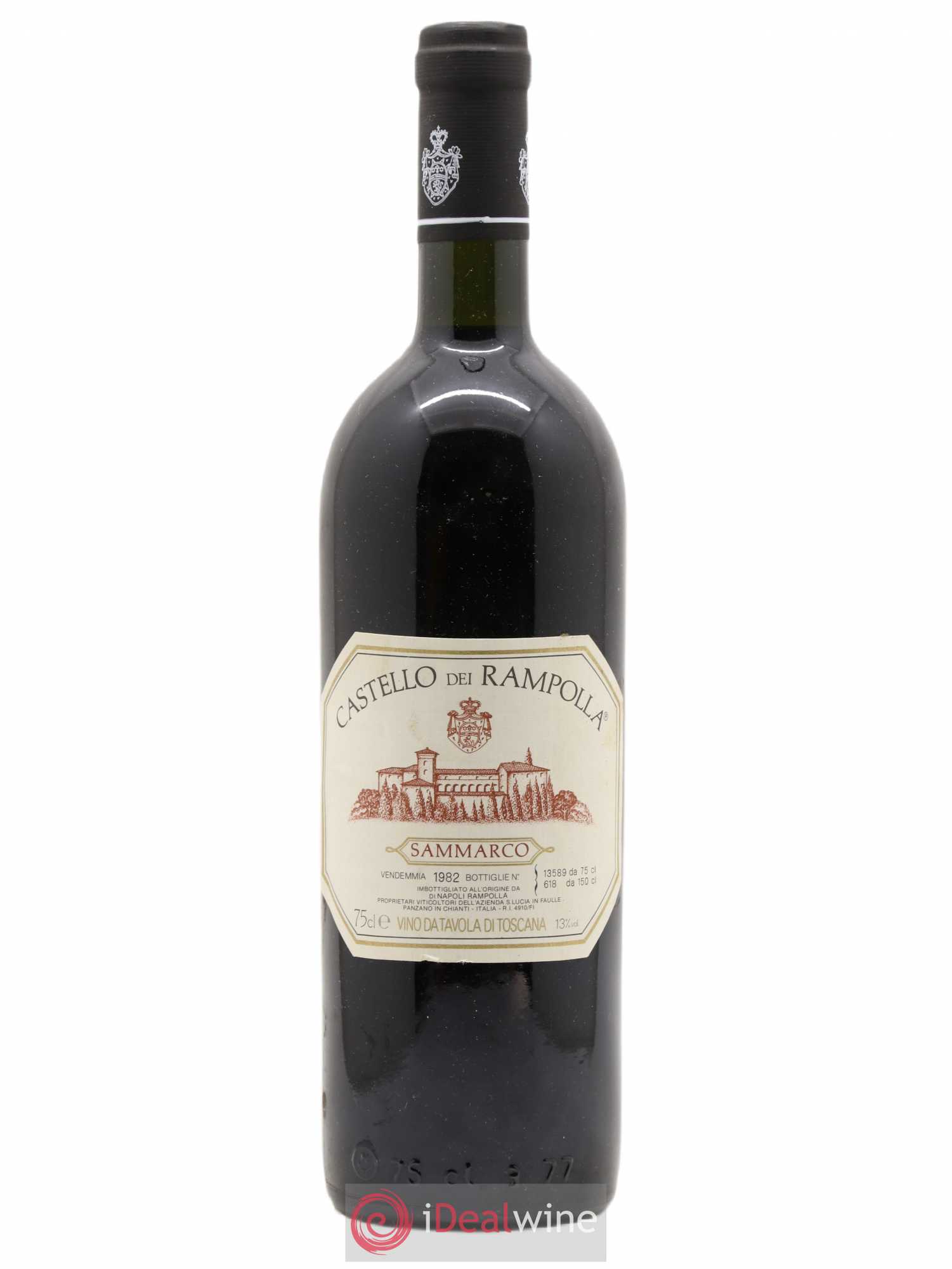 Toscana IGT Sammarco Castello Dei Rampolla 1982 - Lot de 1 bouteille - 0