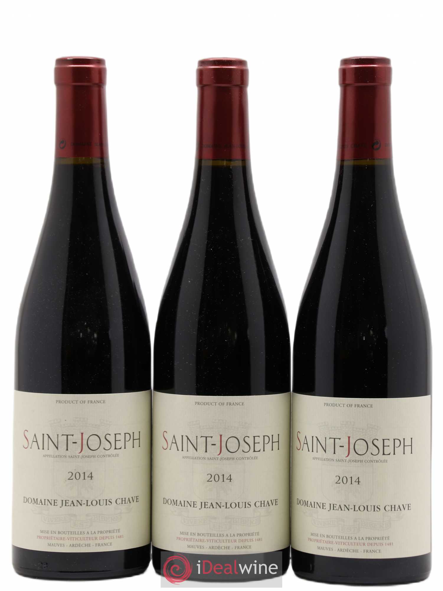 Saint-Joseph Jean-Louis Chave 2014 - Lot de 3 bouteilles - 0