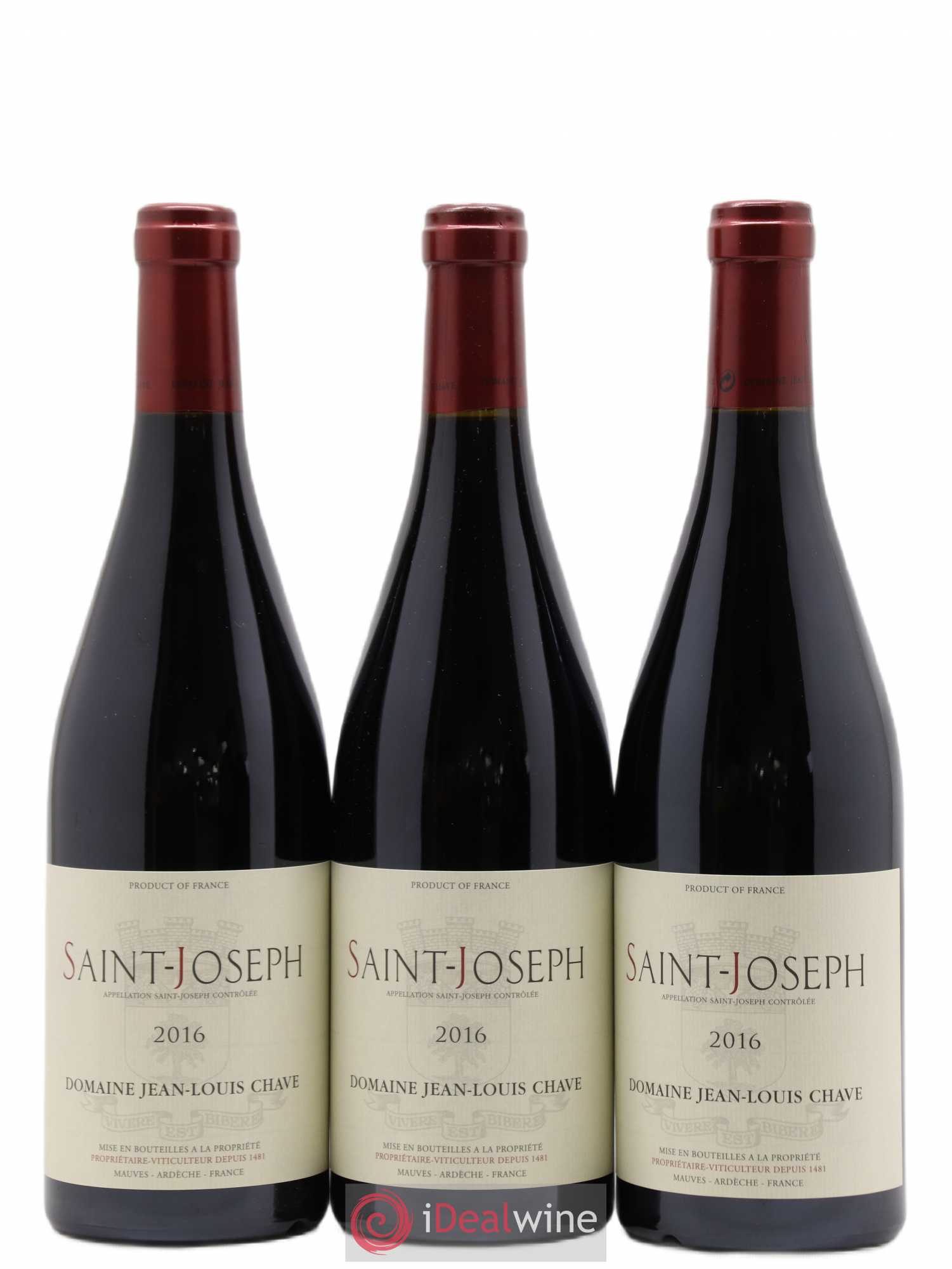Saint-Joseph Jean-Louis Chave 2016 - Lot de 3 bouteilles - 0