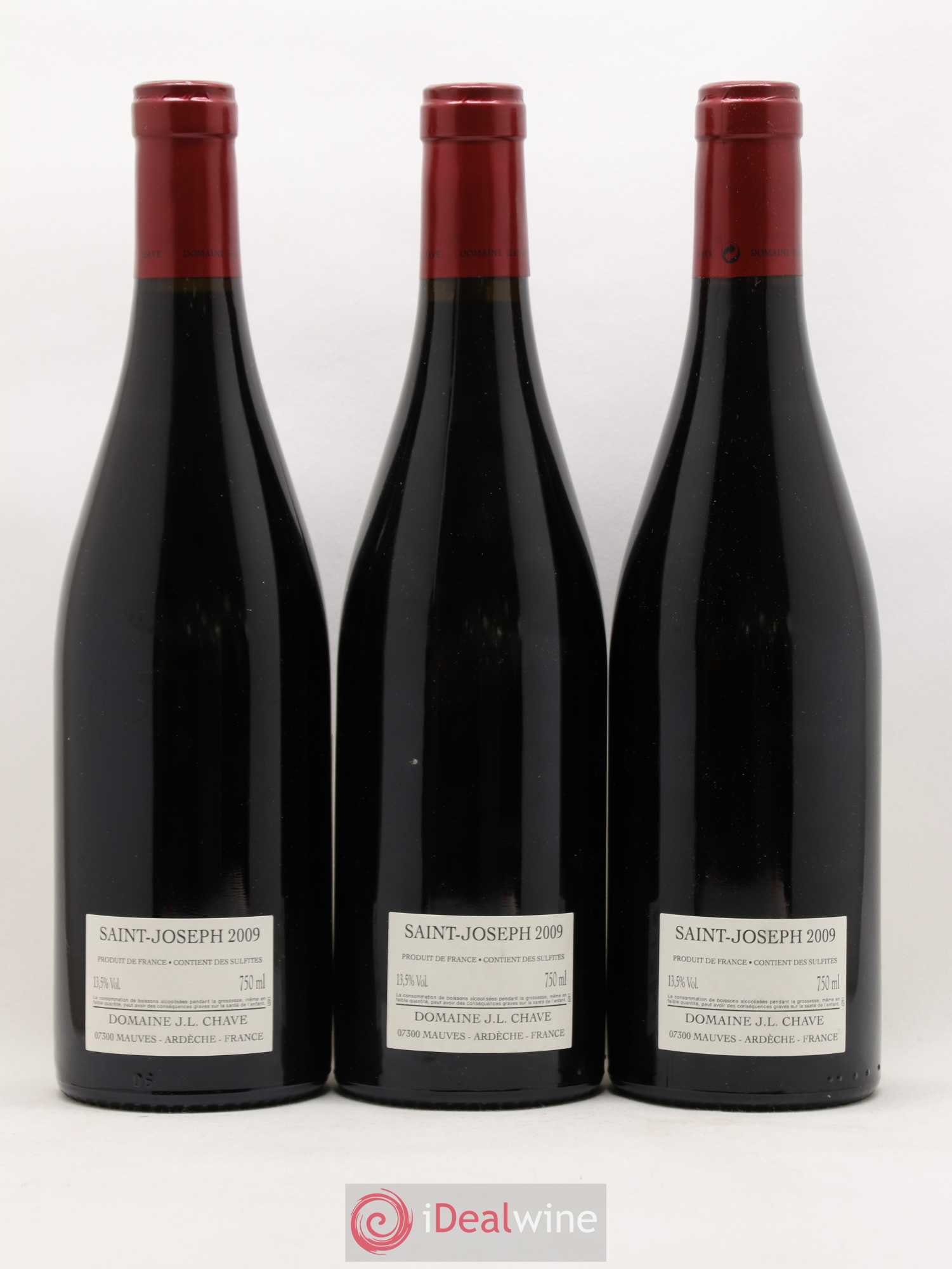 Saint-Joseph Jean-Louis Chave 2009 - Lot de 3 bouteilles - 1