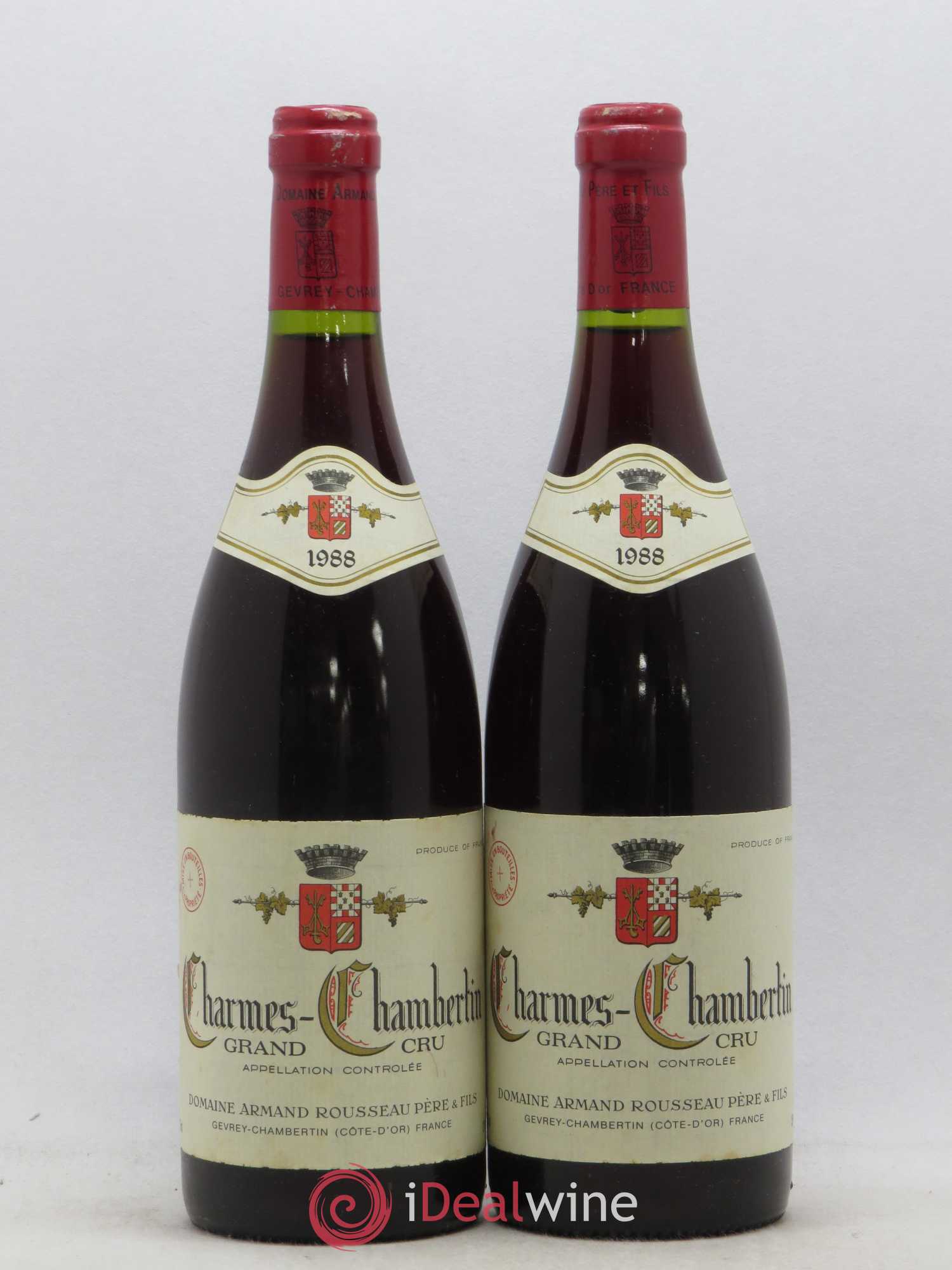 Charmes-Chambertin Grand Cru Armand Rousseau (Domaine) 1988 - Lot de 2 bouteilles - 0