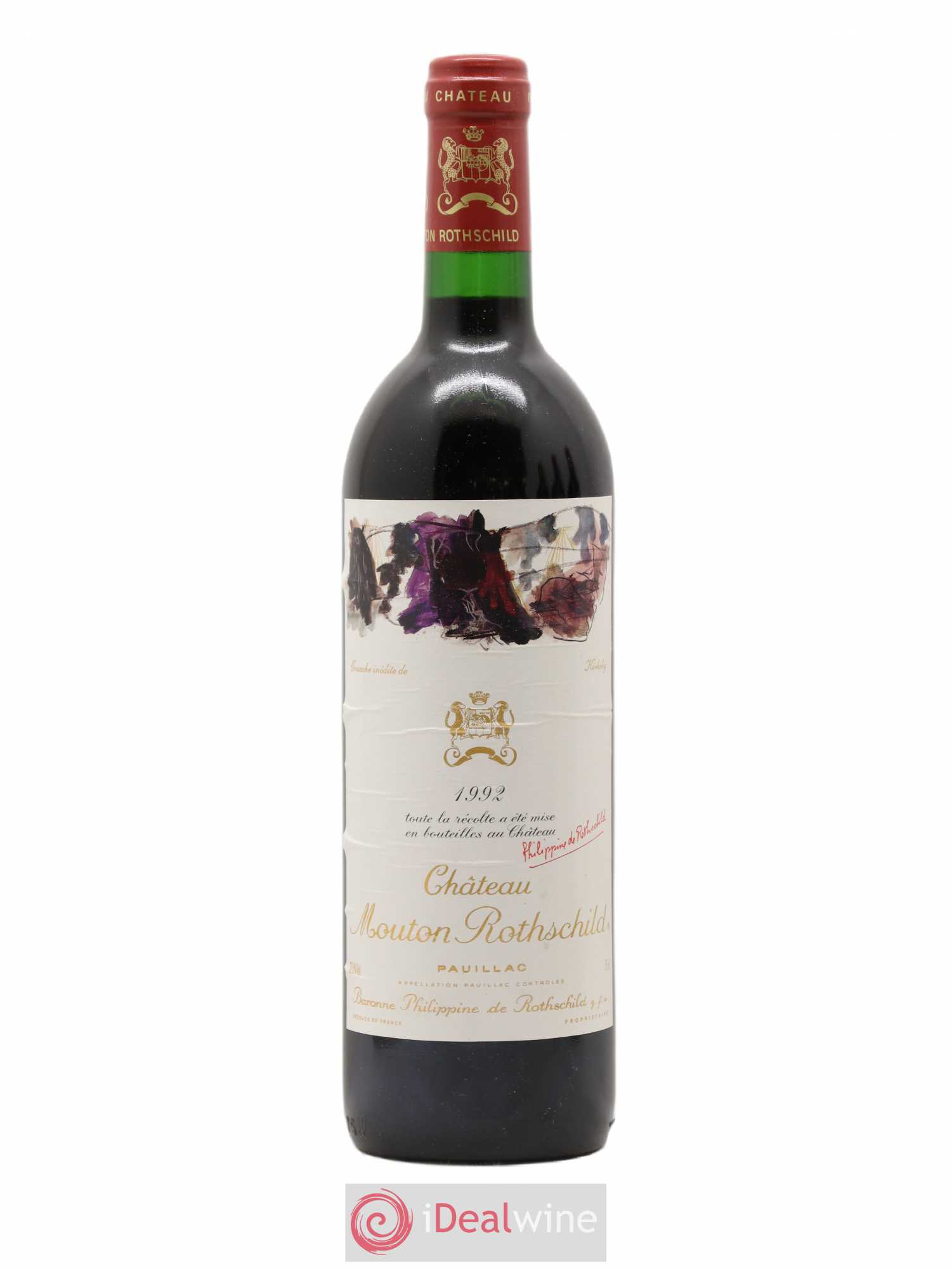 Château Mouton Rothschild 1er Grand Cru Classé 1992 - Lot de 1 bouteille - 0