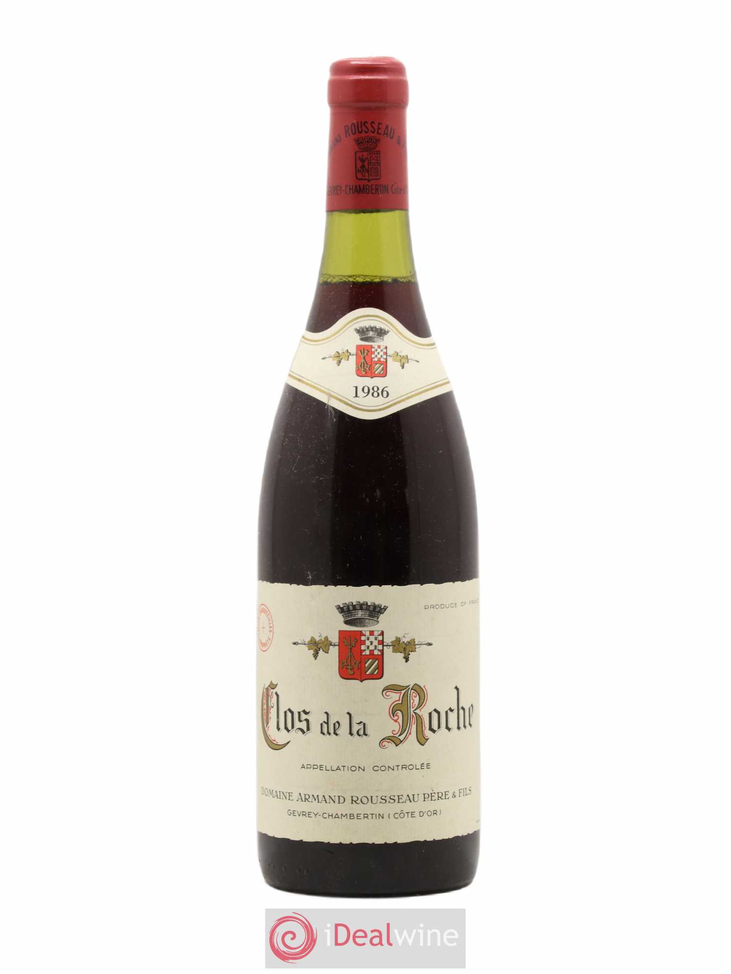 Clos de la Roche Grand Cru Armand Rousseau (Domaine) 1986 - Lot de 1 bouteille - 0