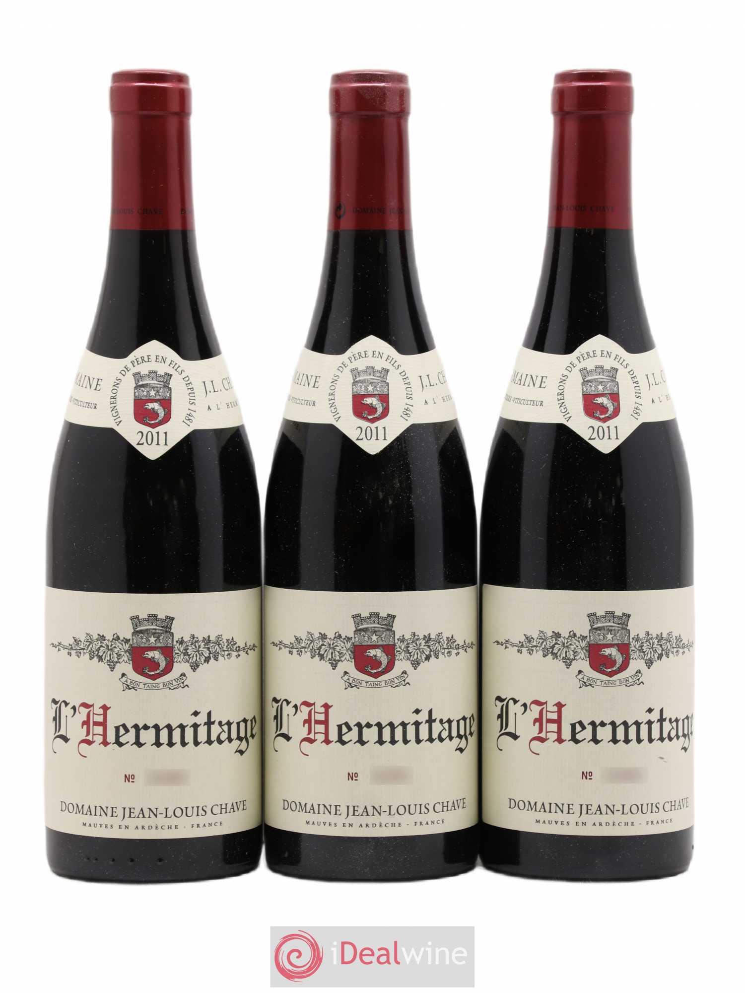 Hermitage Jean-Louis Chave 2011 - Lot de 3 bouteilles - 0