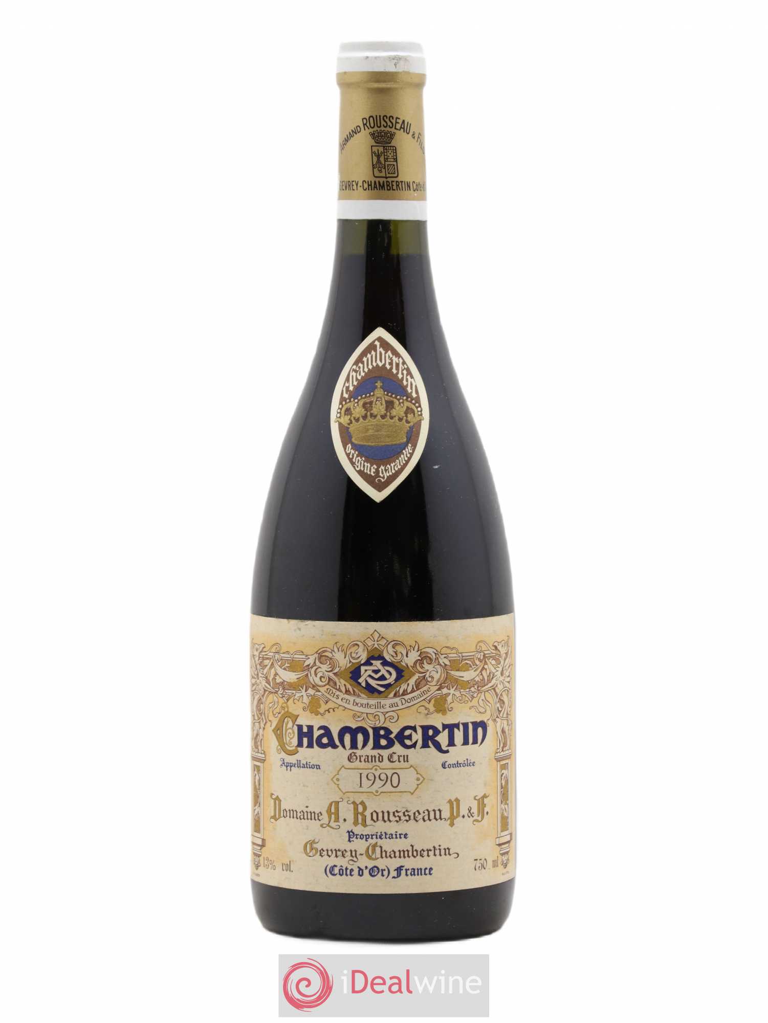 Chambertin Grand Cru Armand Rousseau (Domaine) 1990 - Lot de 1 bouteille - 0