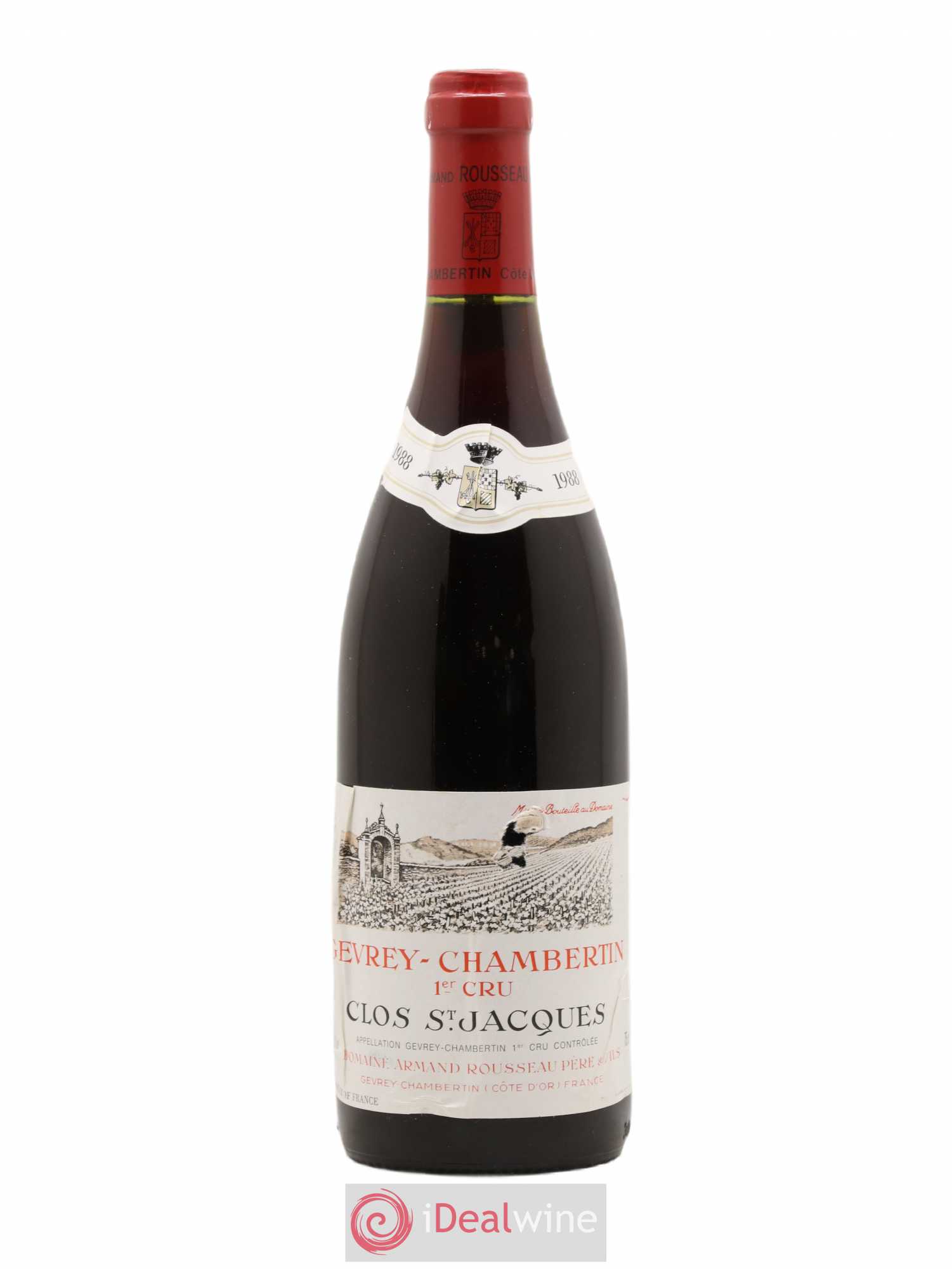 Gevrey-Chambertin 1er Cru Clos Saint-Jacques Armand Rousseau (Domaine) 1988 - Lot de 1 bouteille - 0