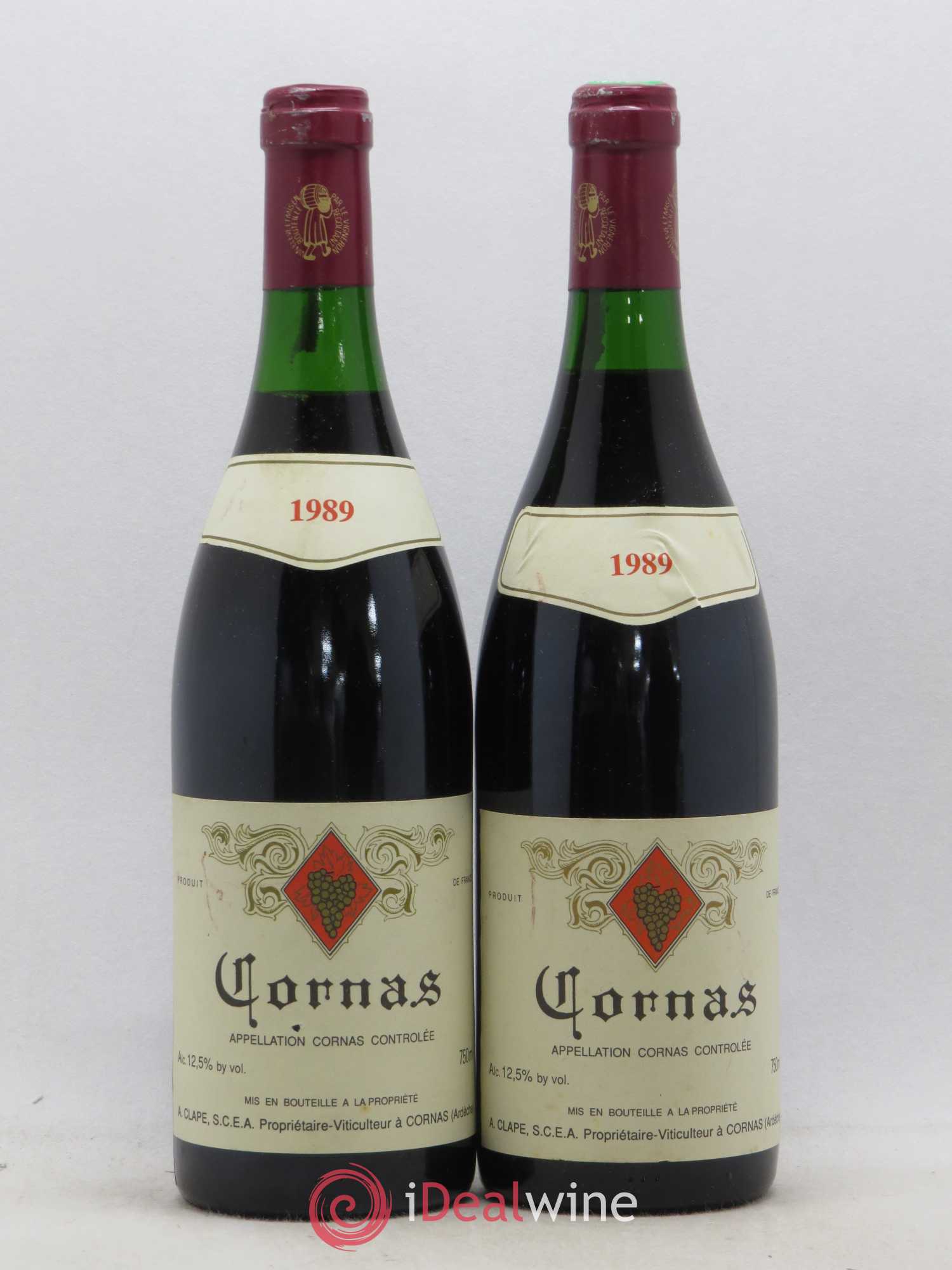 Cornas Auguste Clape 1989 - Lot de 2 bouteilles - 0