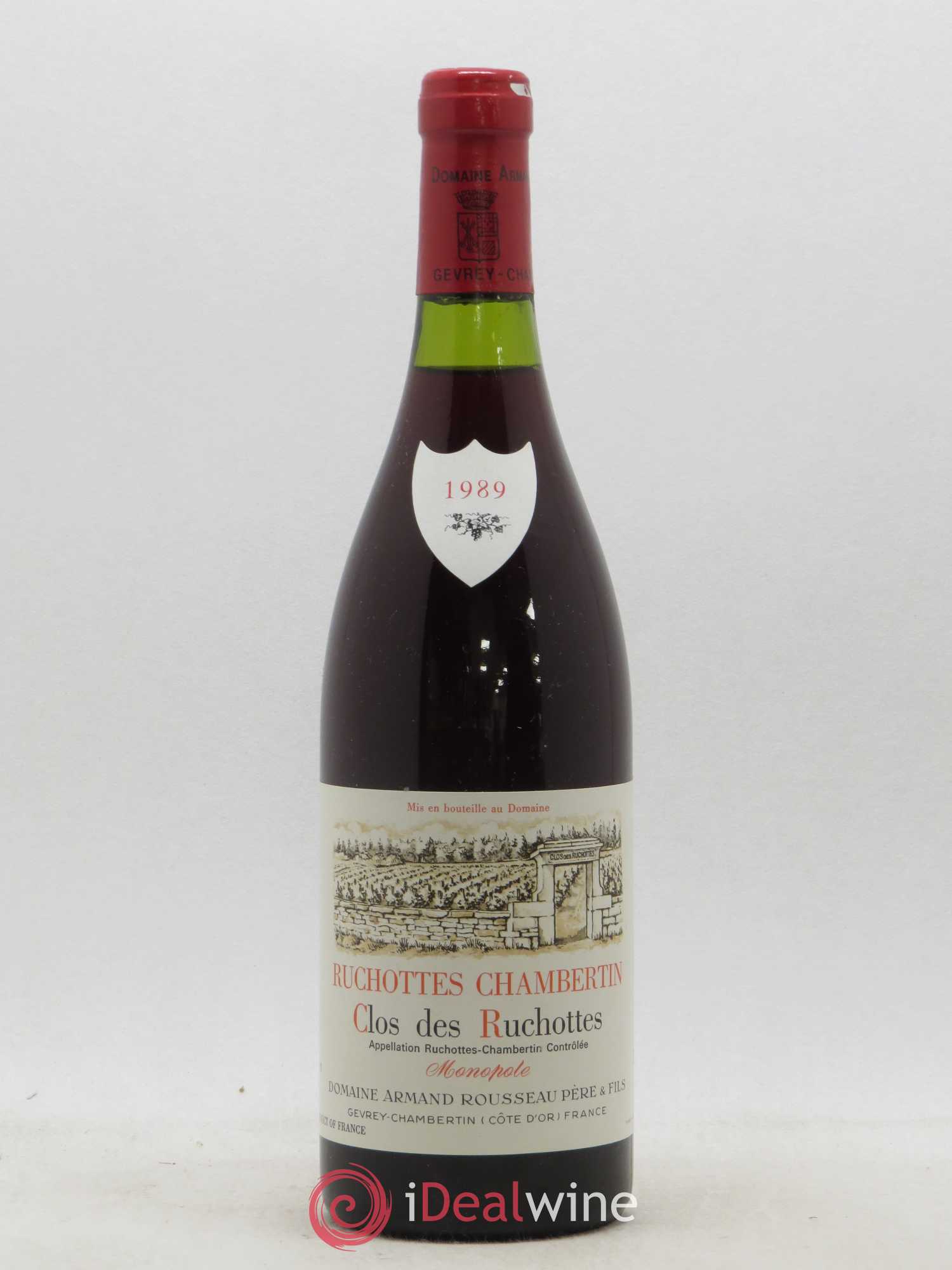 Ruchottes-Chambertin Grand Cru Clos des Ruchottes Armand Rousseau (Domaine) 1989 - Lot de 1 bouteille - 0