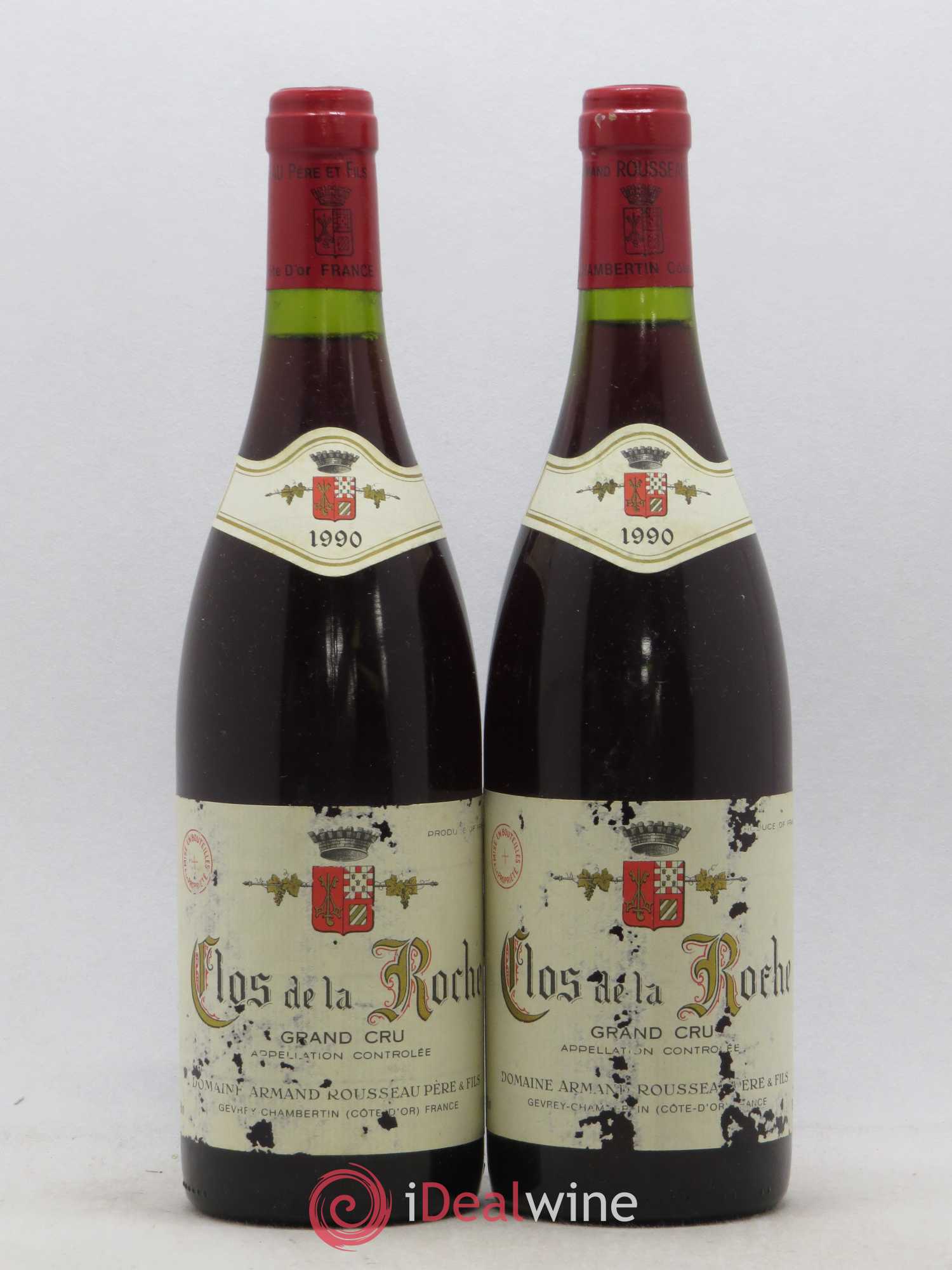 Clos de la Roche Grand Cru Armand Rousseau (Domaine) 1990 - Lot de 2 bouteilles - 0