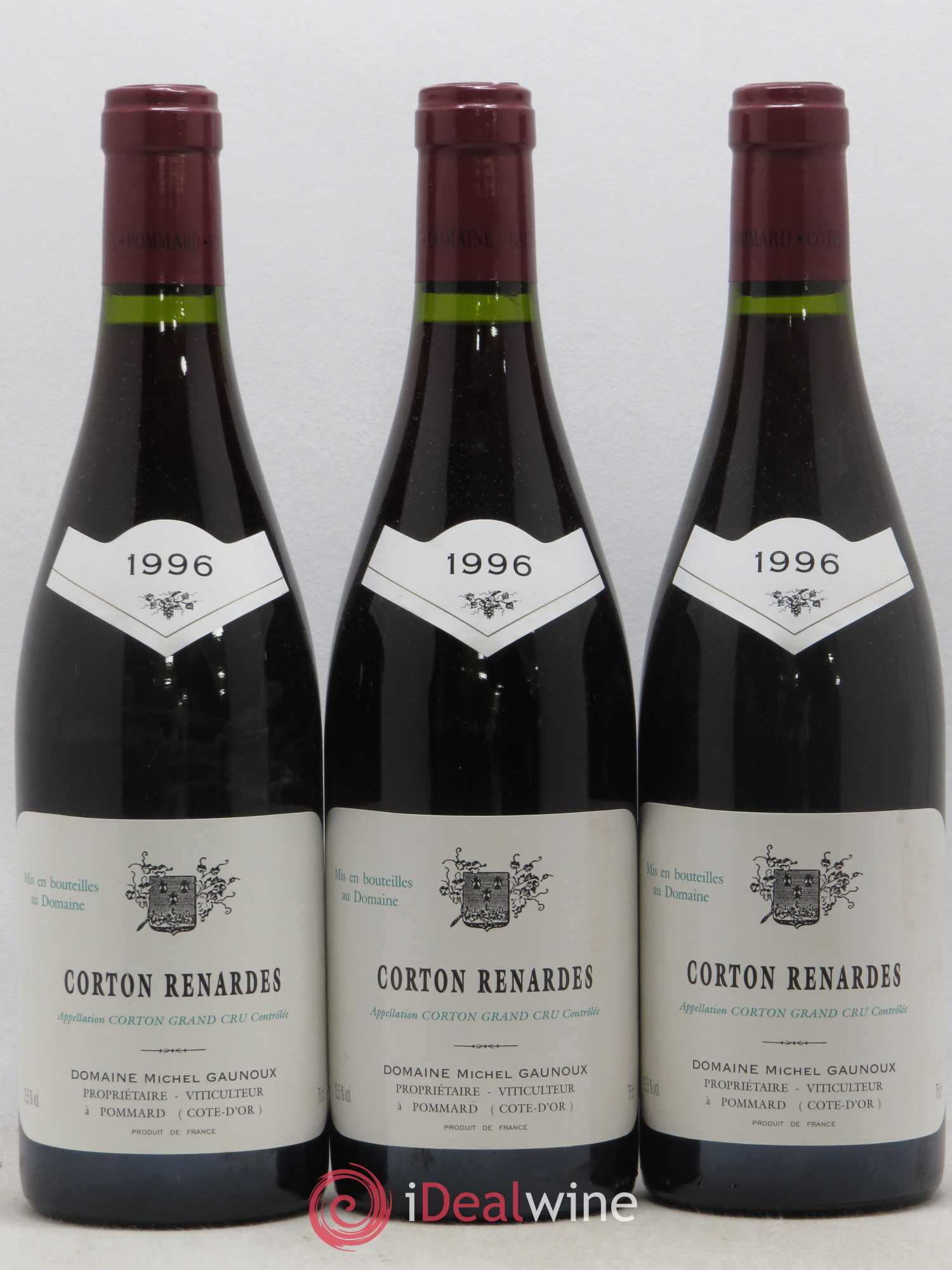 Corton Grand Cru Renardes Michel Gaunoux 1996 - Lot de 3 bouteilles - 0