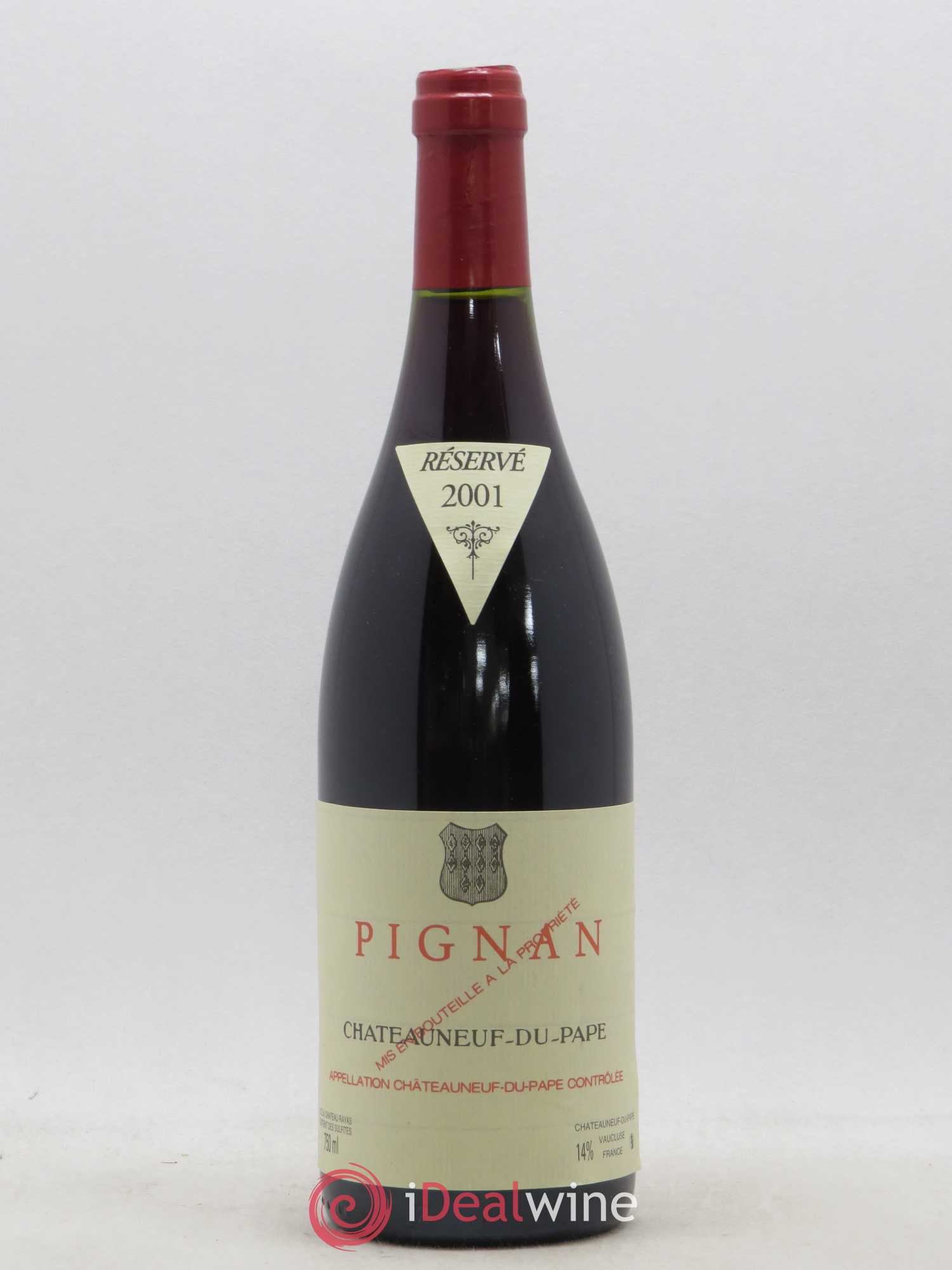 Châteauneuf-du-Pape Pignan Emmanuel Reynaud 2001 - Lot de 1 bouteille - 0