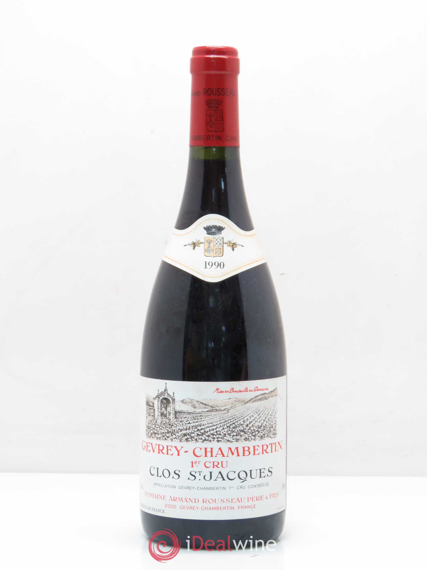 Gevrey-Chambertin 1er Cru Clos Saint-Jacques Armand Rousseau (Domaine) 1990 - Lot de 1 bouteille - 0