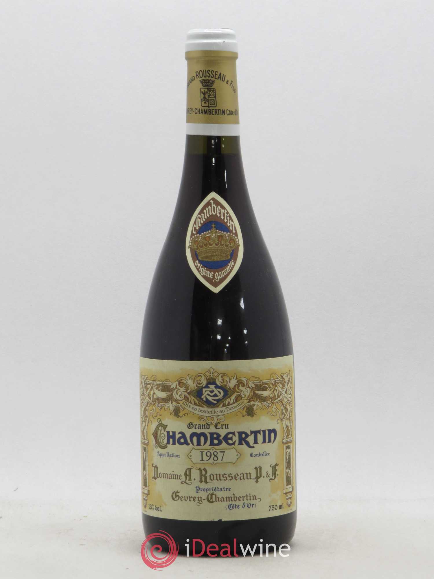 Chambertin Grand Cru Armand Rousseau (Domaine) 1987 - Lot de 1 bouteille - 0