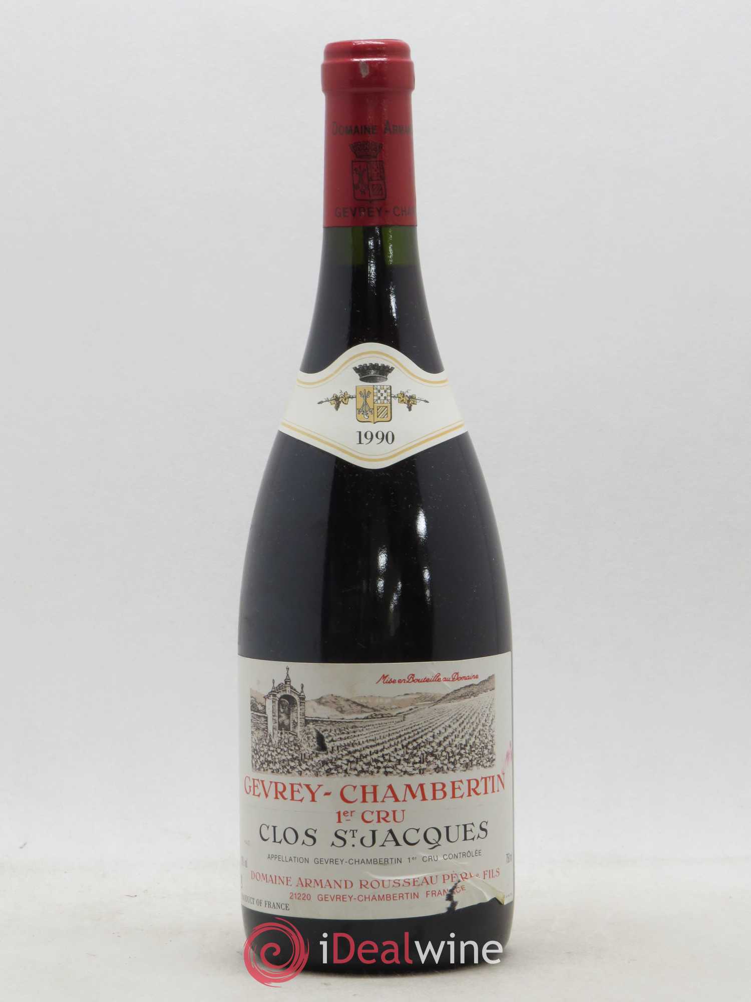 Gevrey-Chambertin 1er Cru Clos Saint-Jacques Armand Rousseau (Domaine) 1990 - Lot de 1 bouteille - 0