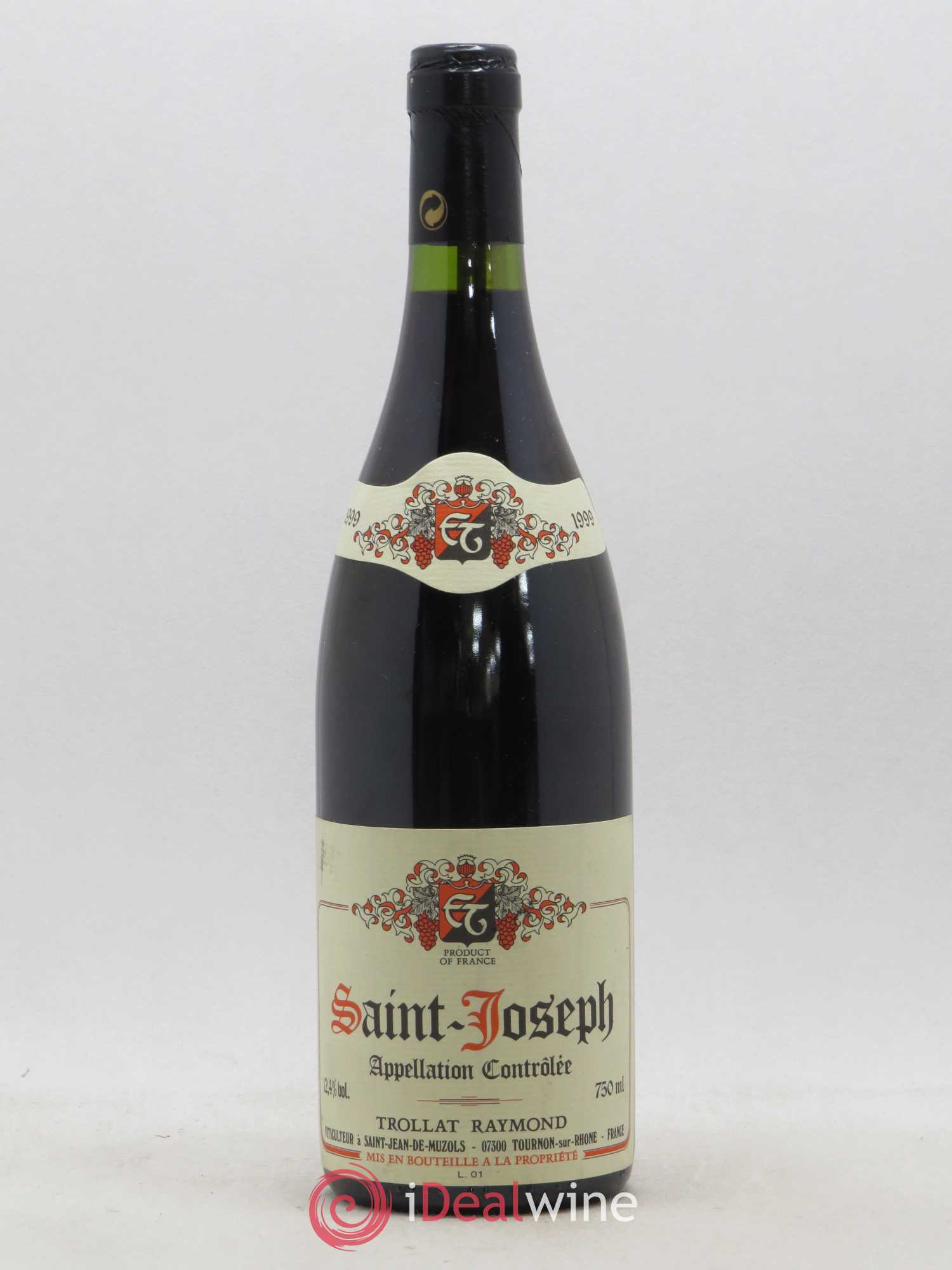 Saint-Joseph Raymond Trollat 1999 - Lot de 1 bouteille - 0
