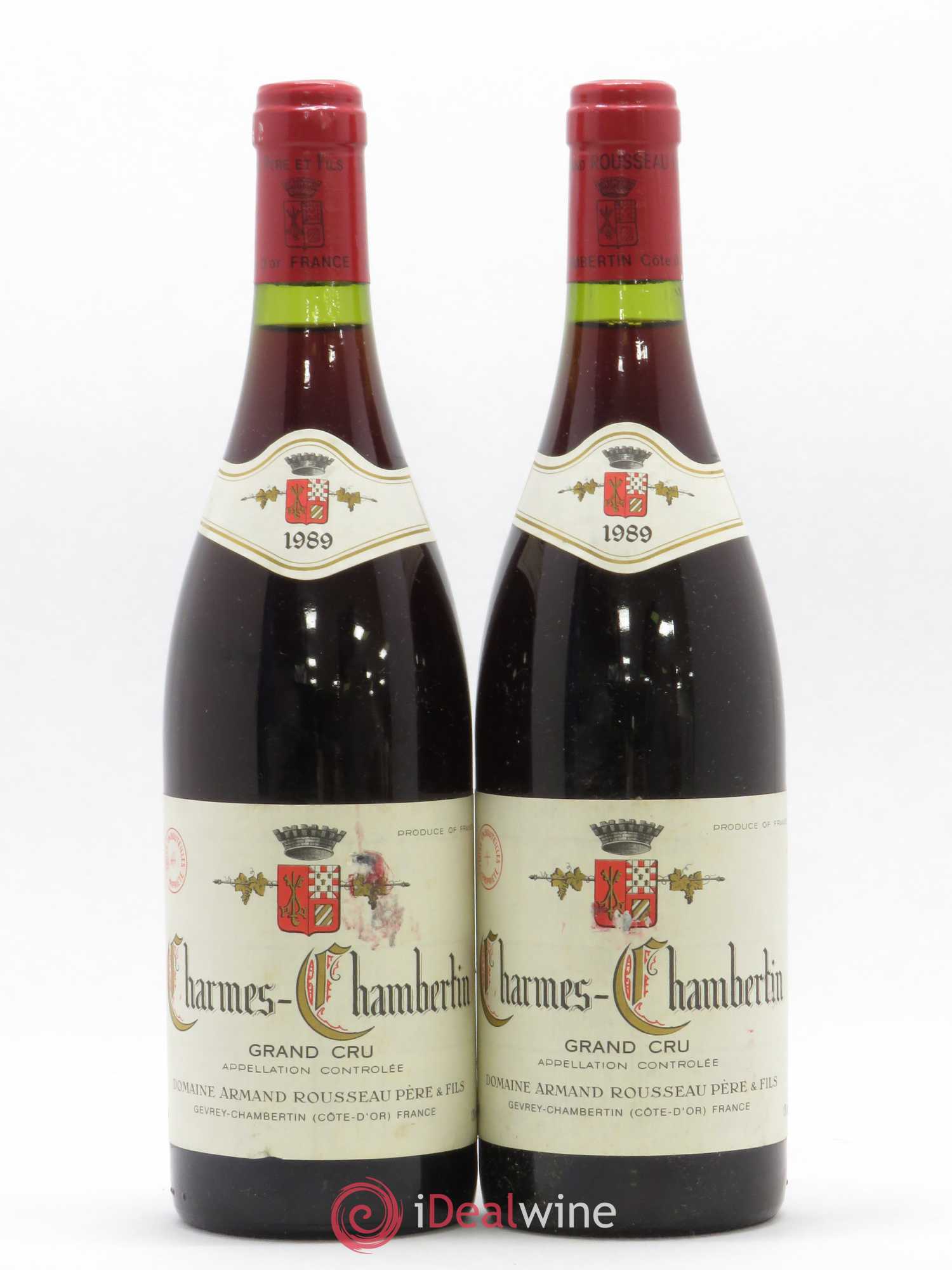Charmes-Chambertin Grand Cru Armand Rousseau (Domaine) 1989 - Lot de 2 bouteilles - 0