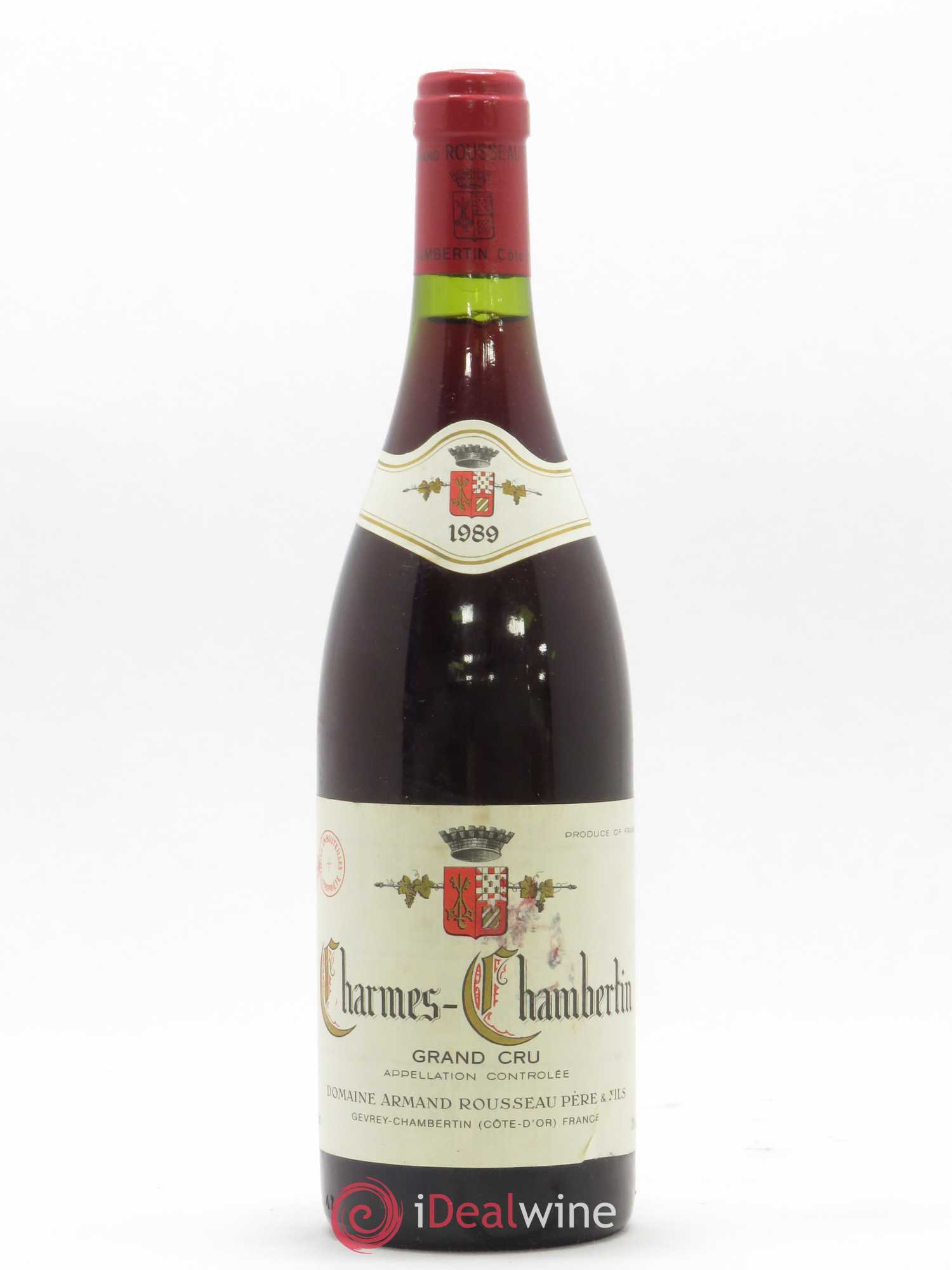 Charmes-Chambertin Grand Cru Armand Rousseau (Domaine) 1989 - Lot de 1 bouteille - 0