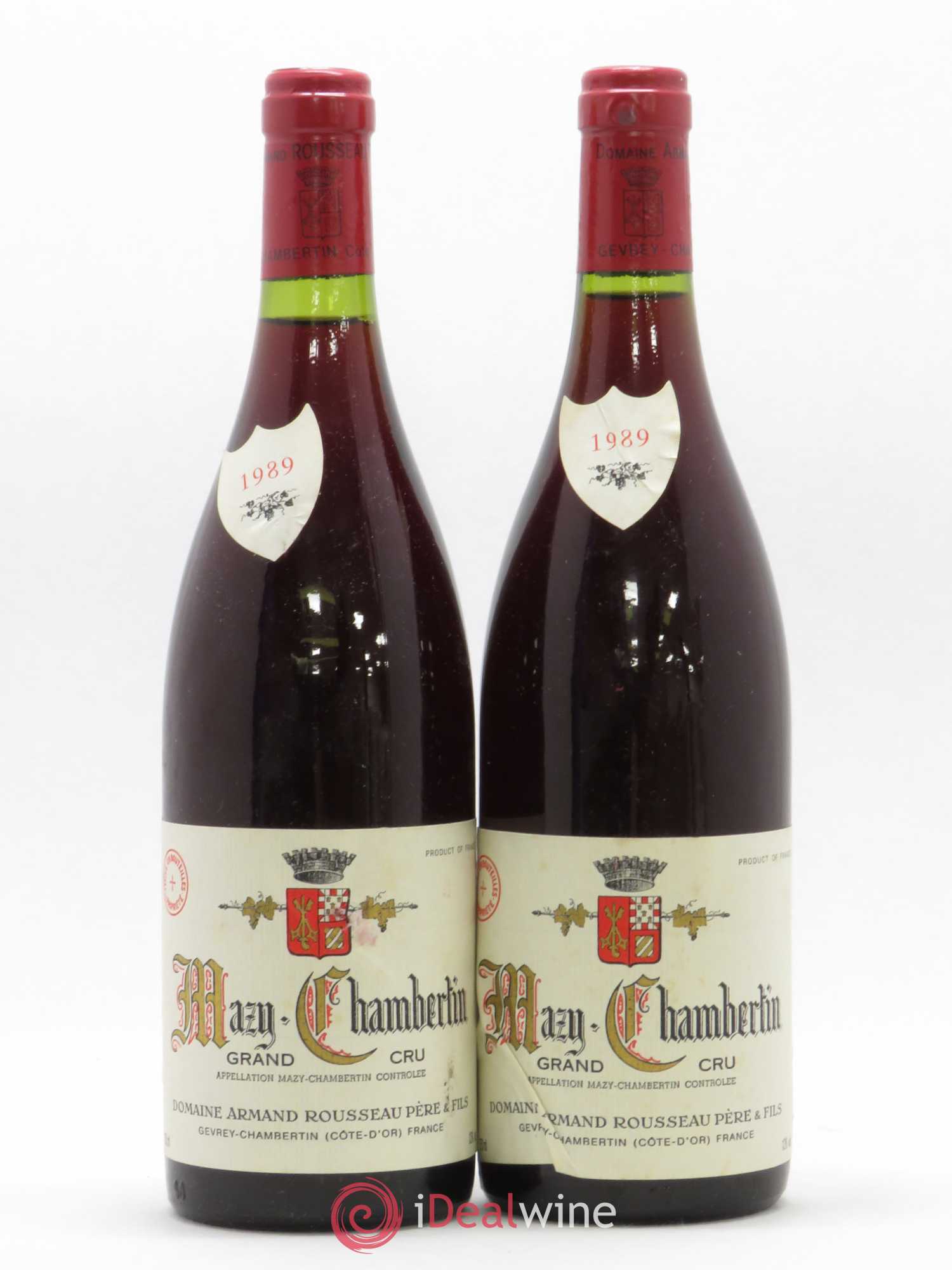 Mazis-Chambertin Grand Cru Armand Rousseau (Domaine) 1989 - Lot de 2 bouteilles - 0