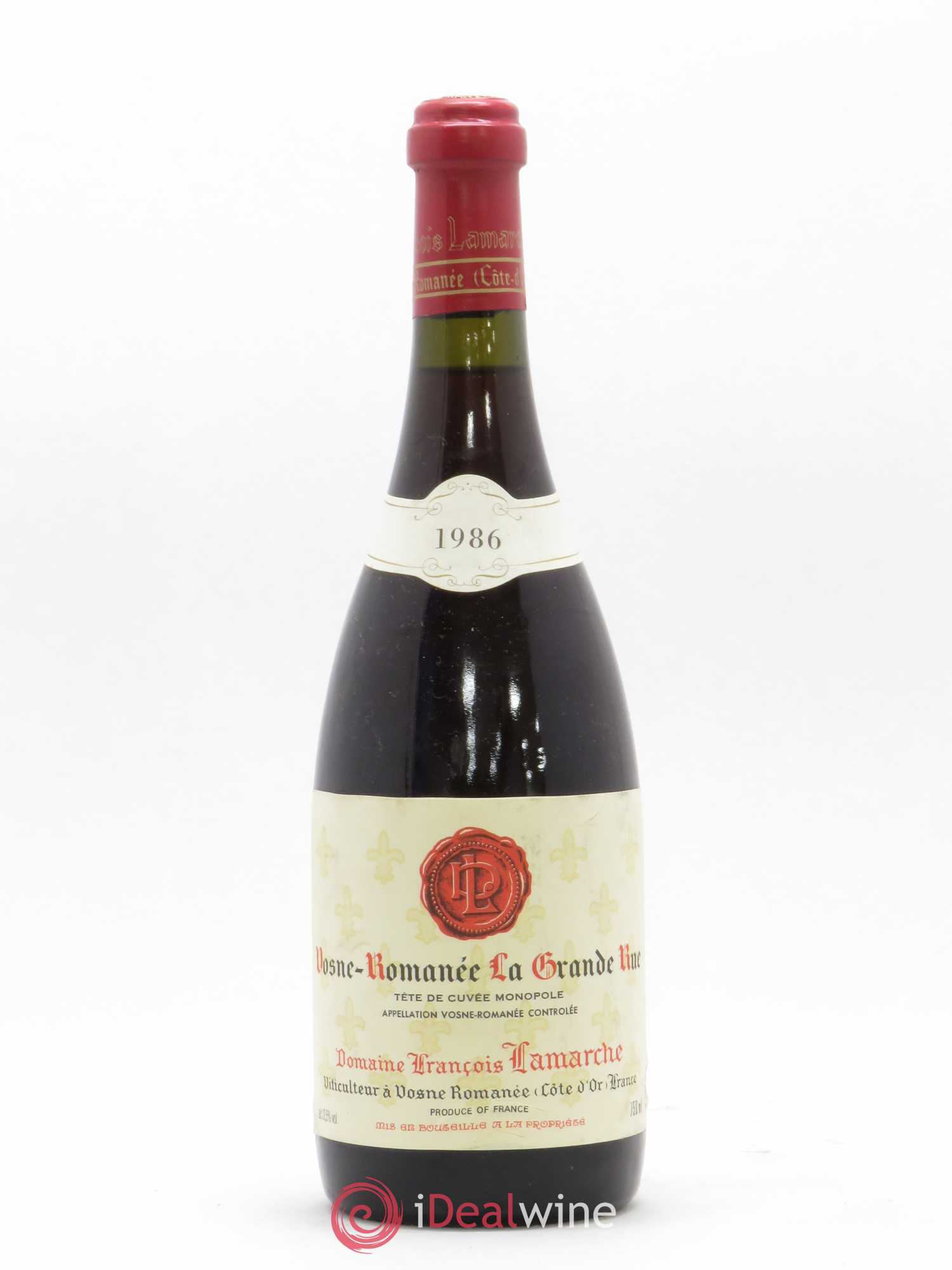 La Grande Rue Grand Cru Lamarche (Domaine) 1986 - Posten von 1 Flasche - 0