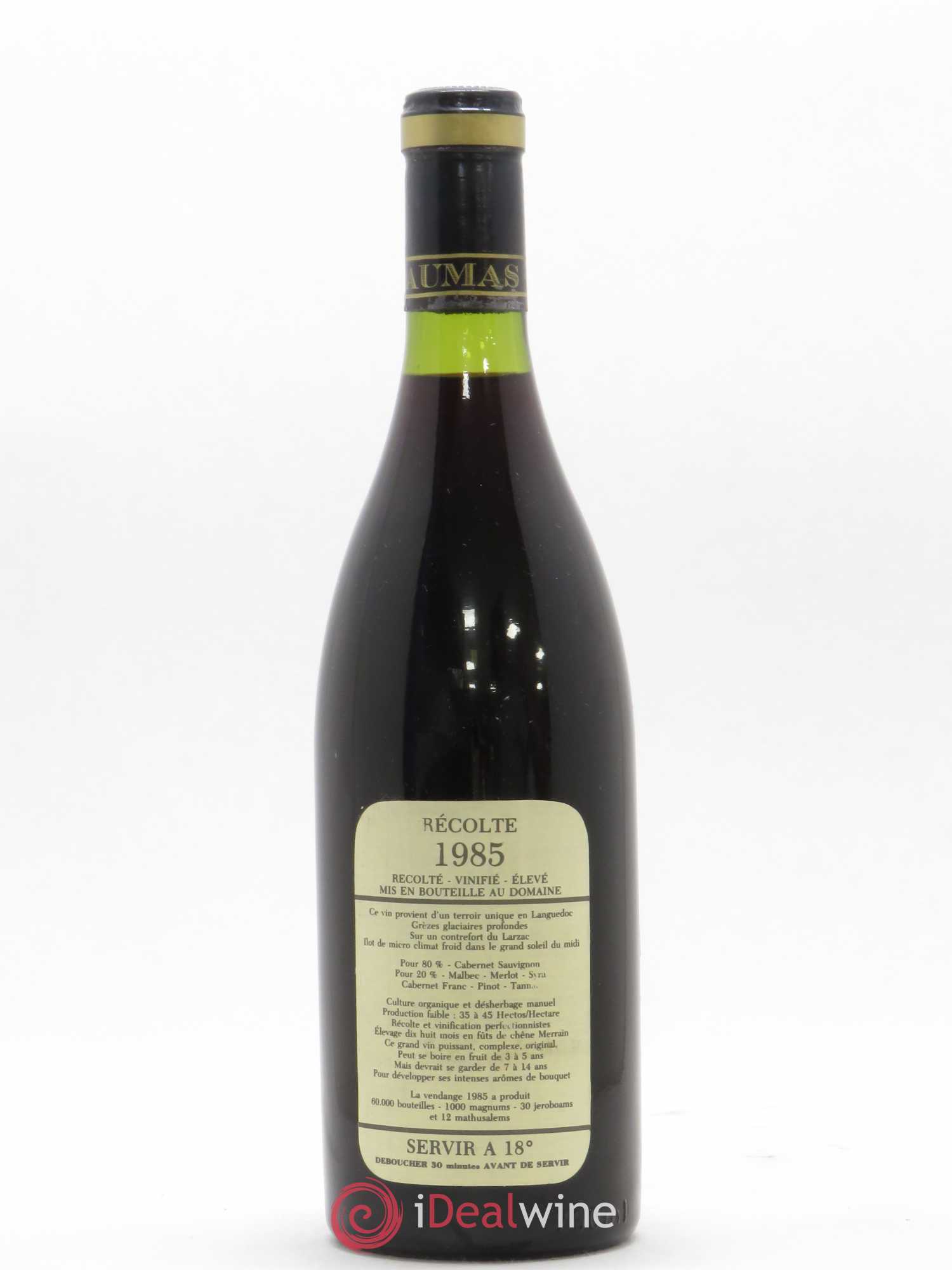 Saint-Guilhem-le-Désert - Cité d'Aniane Mas Daumas Gassac Famille Guibert de La Vaissière 1985 - Lot de 1 bouteille - 1