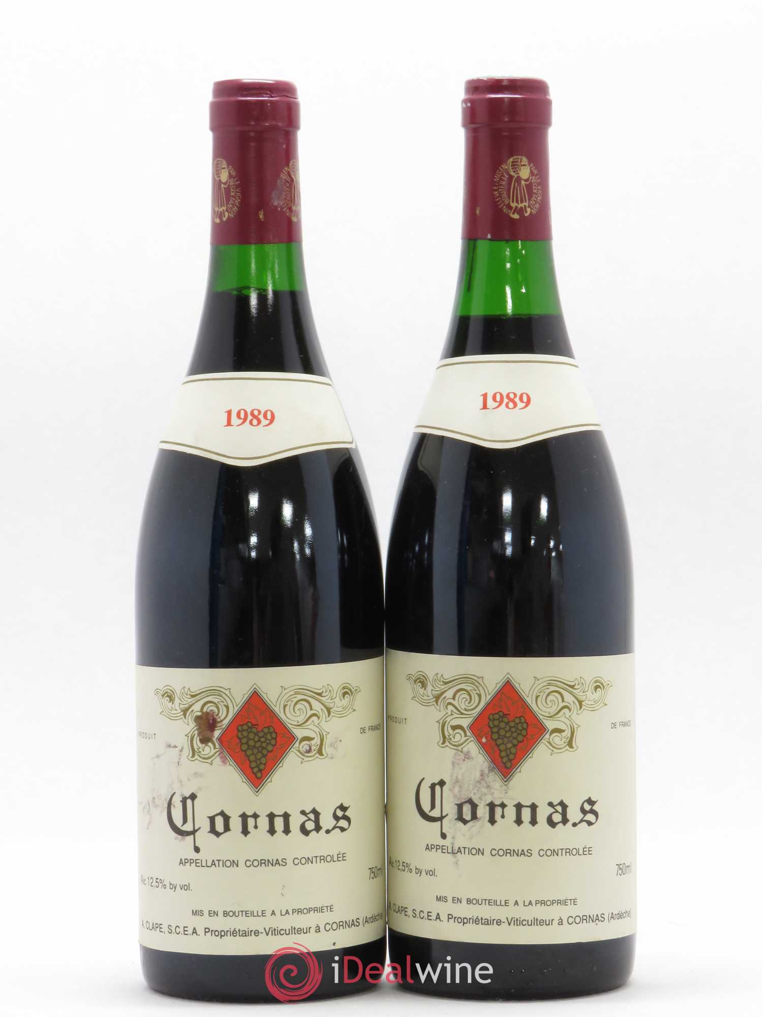 Cornas Auguste Clape 1989 - Lot de 2 bouteilles - 0