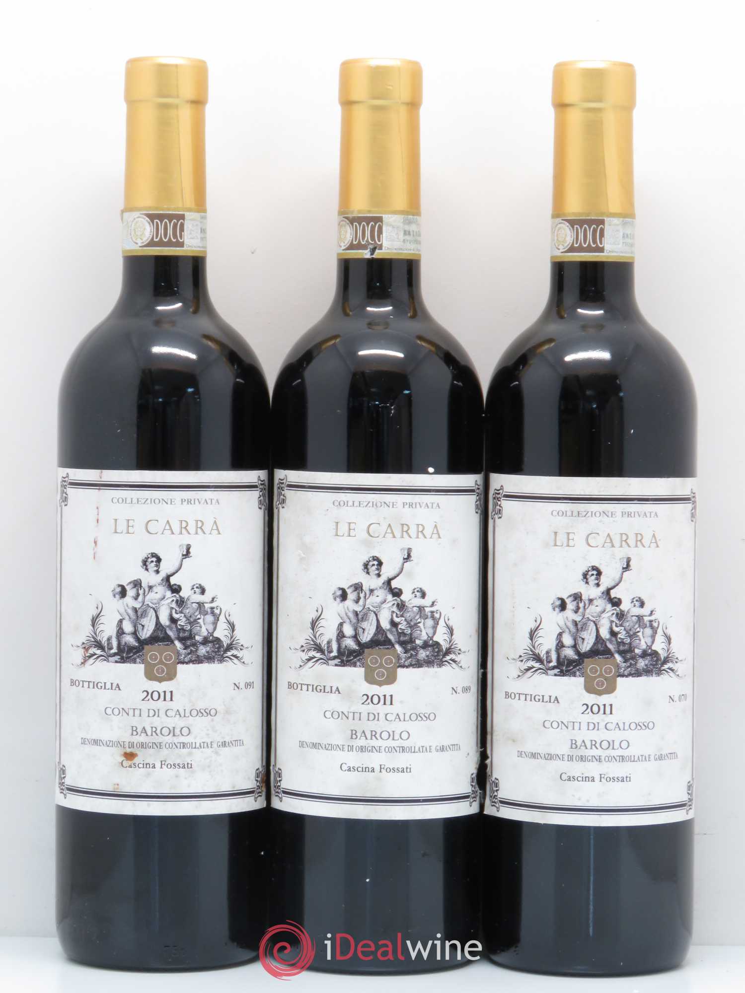 Barolo DOCG Le Carrà Conti di Calosso Cascina Fossati 2011 - Lotto di 6 bottiglie - 1