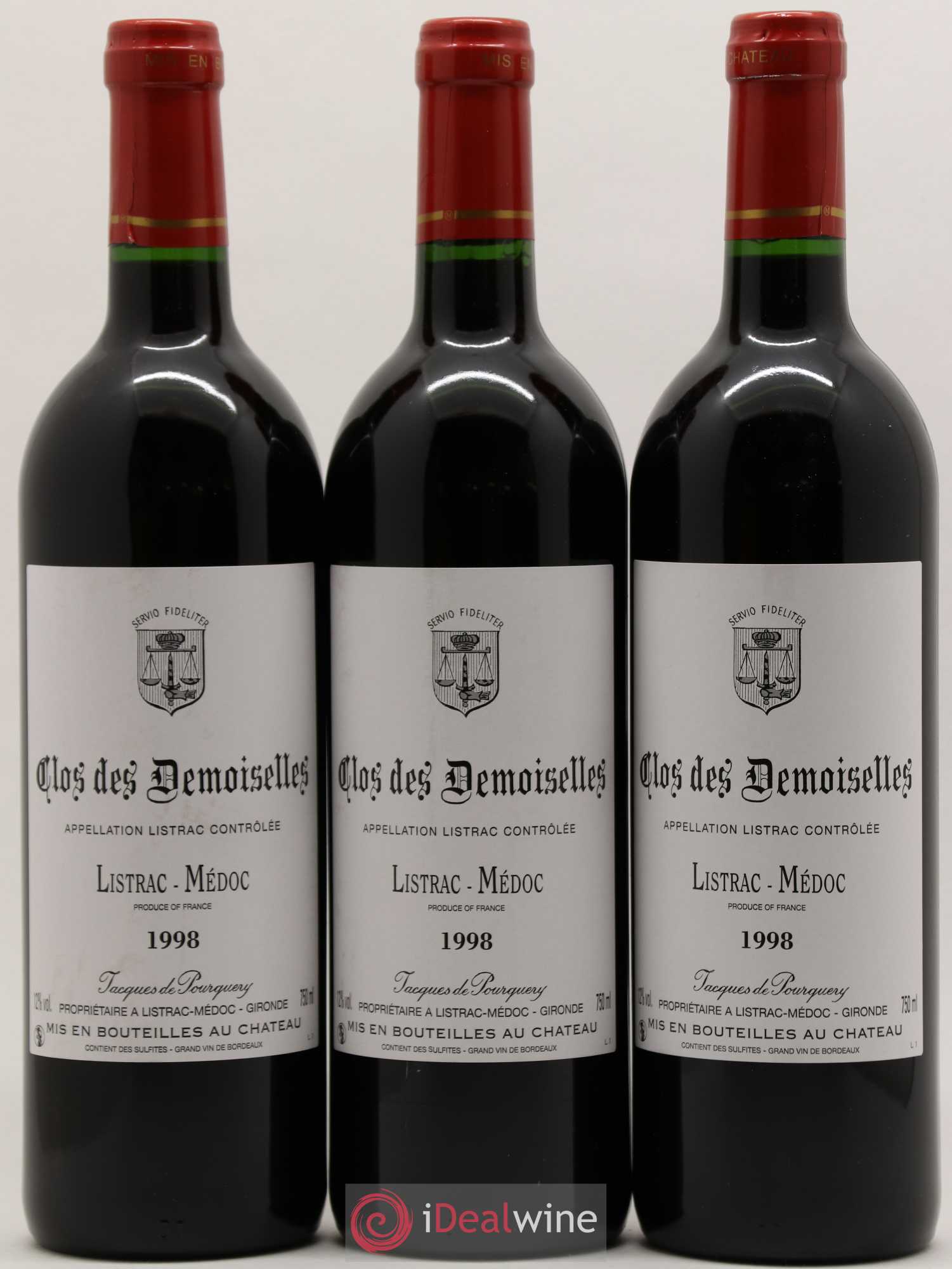Listrac Clos des demoiselles 1998 - Posten von 6 Flaschen - 1