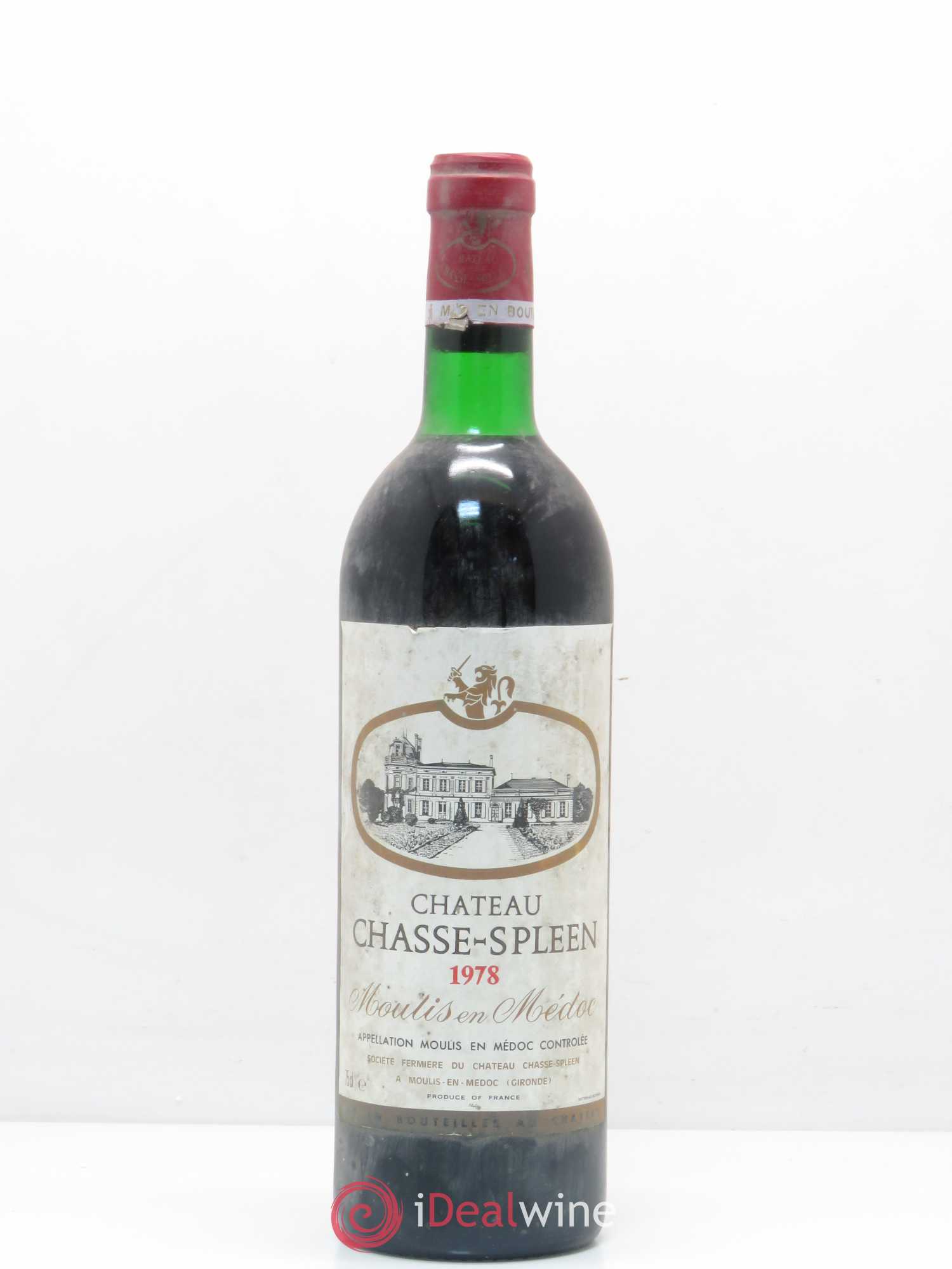Château Chasse Spleen 1978 - Lot de 1 bouteille - 0