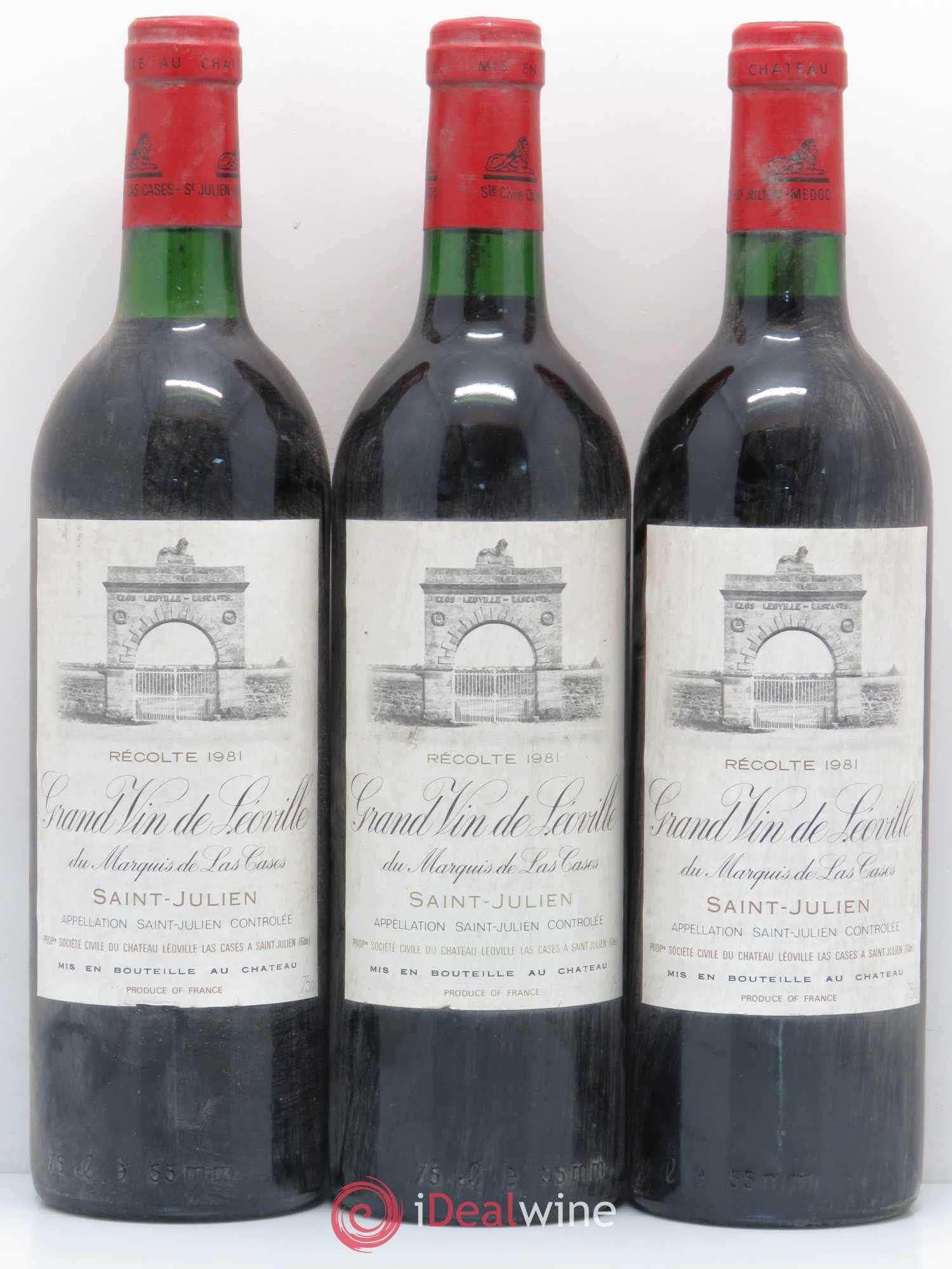 Château Léoville Las Cases 2ème Grand Cru Classé 1981 - Lot de 6 bouteilles - 1