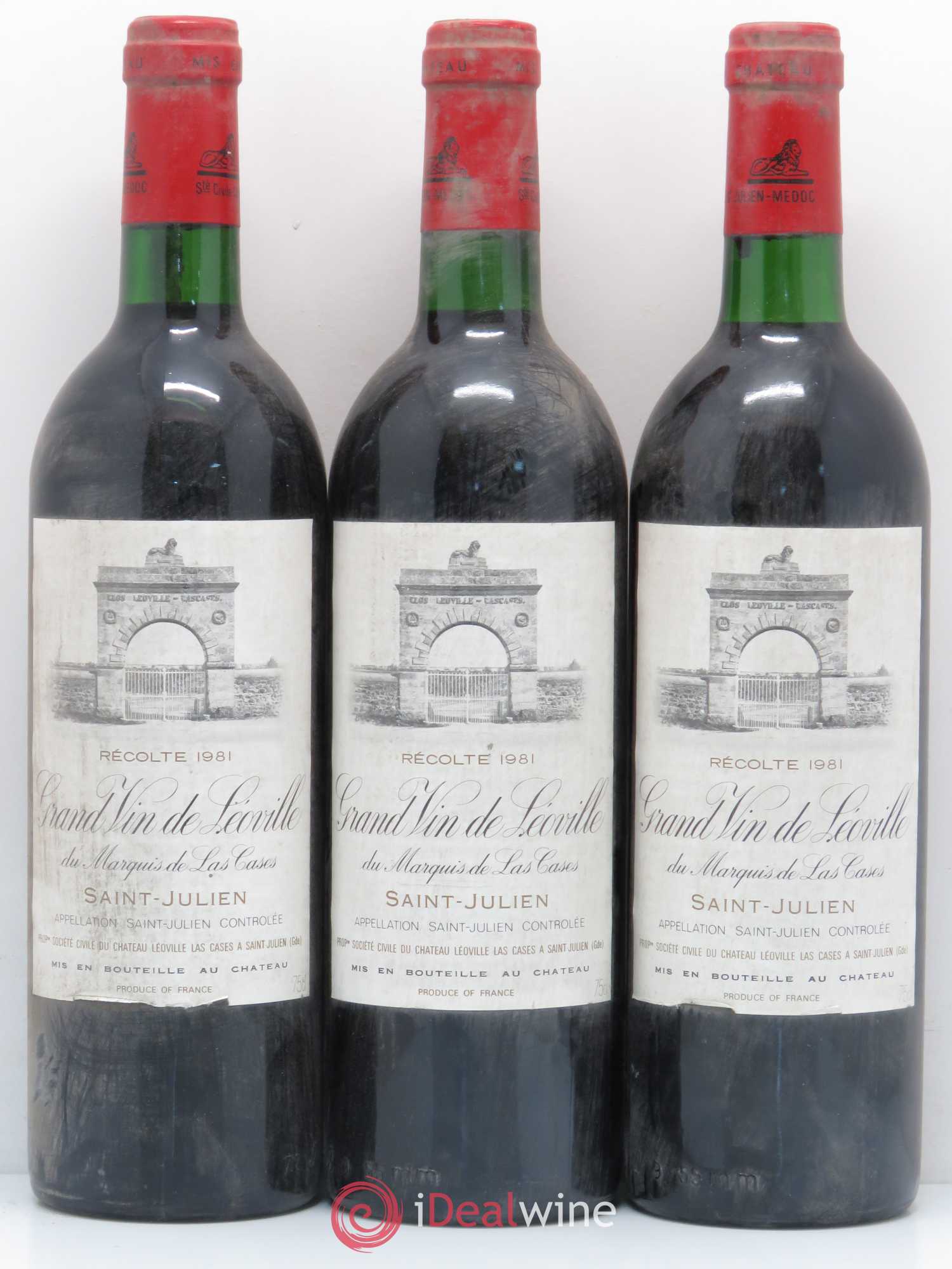 Château Léoville Las Cases 2ème Grand Cru Classé 1981 - Lot de 6 bouteilles - 2