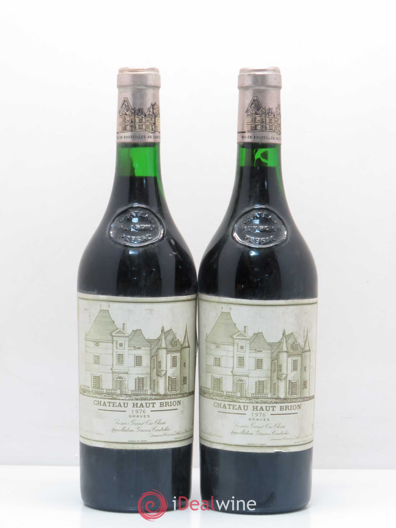 Château Haut Brion 1er Grand Cru Classé 1976 - Lot de 2 bouteilles - 0