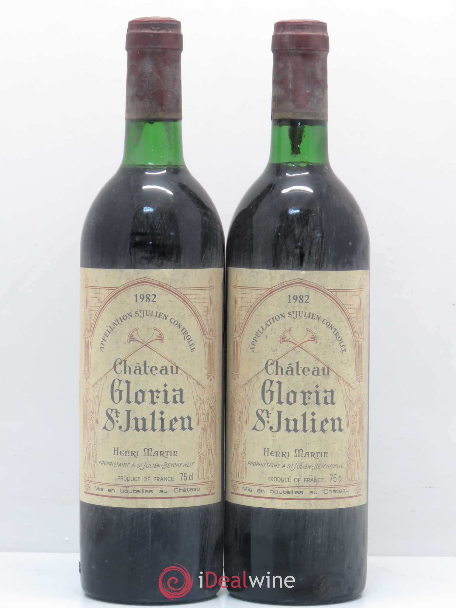 Château Gloria (sans prix de réserve) 1982 - Lot de 2 bouteilles - 0