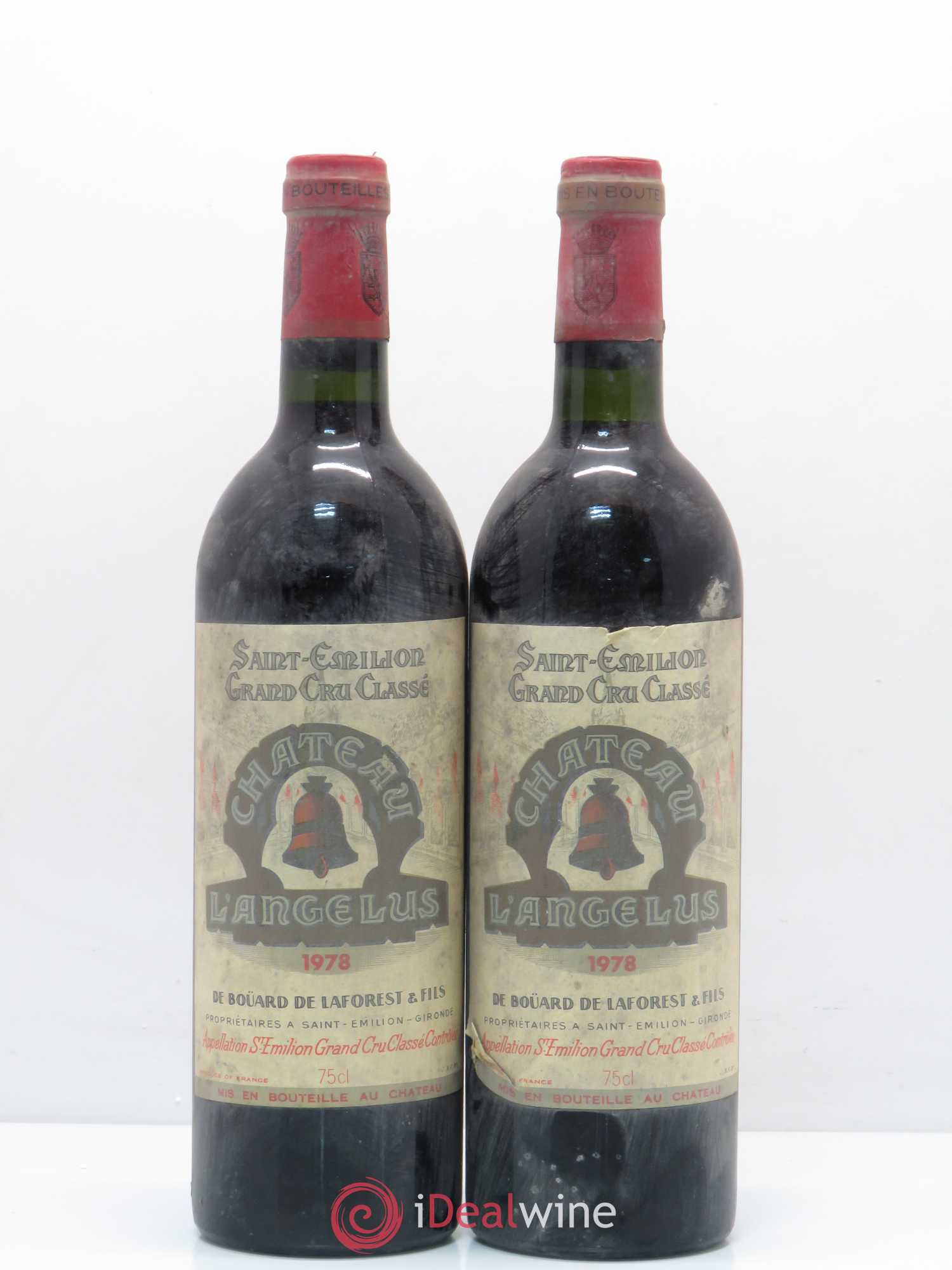 Château Angélus 1er Grand Cru Classé A 1978 - Lot de 2 bouteilles - 0