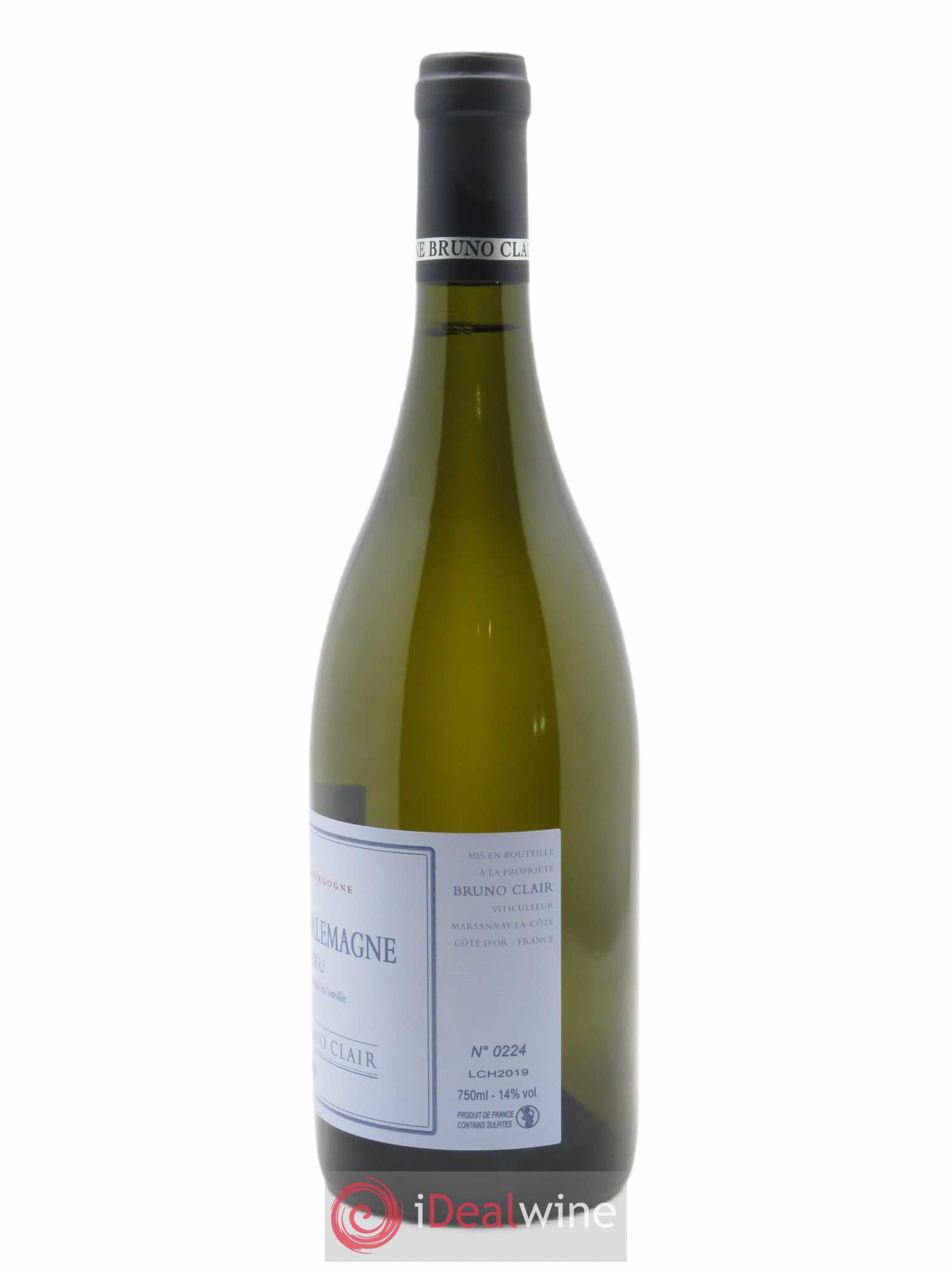 Corton-Charlemagne Grand Cru Bruno Clair (Domaine) 2019 - Lot de 1 bouteille - 1