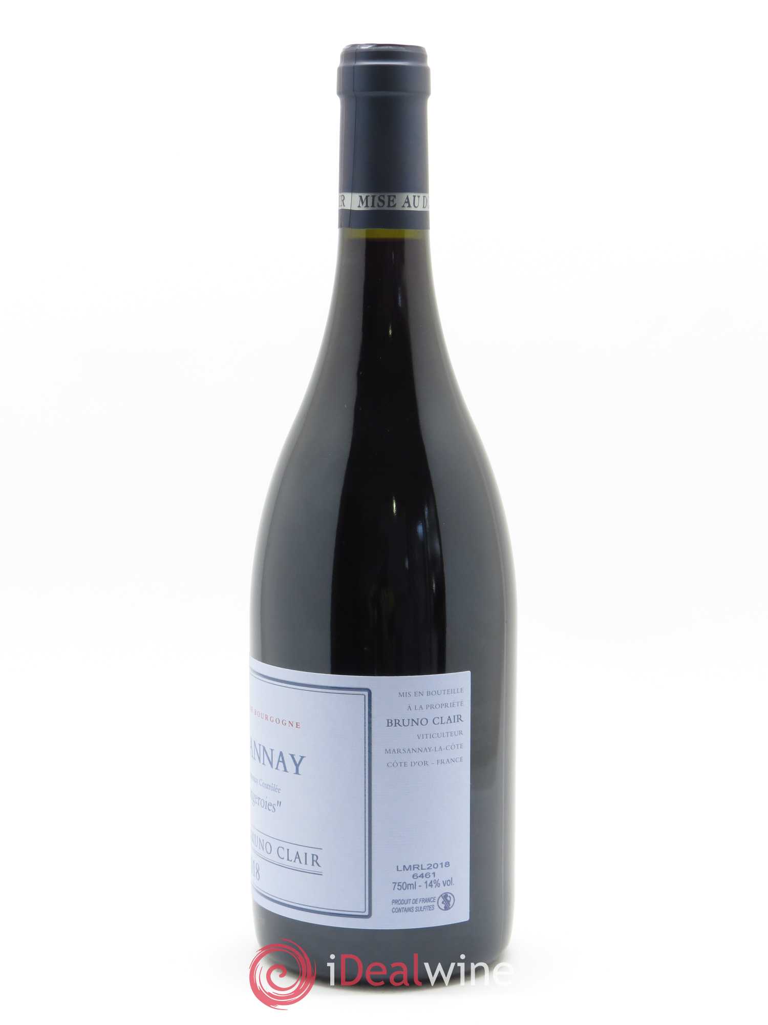 Marsannay Les Longeroies Bruno Clair (Domaine) 2018 - Lot de 1 bouteille - 1