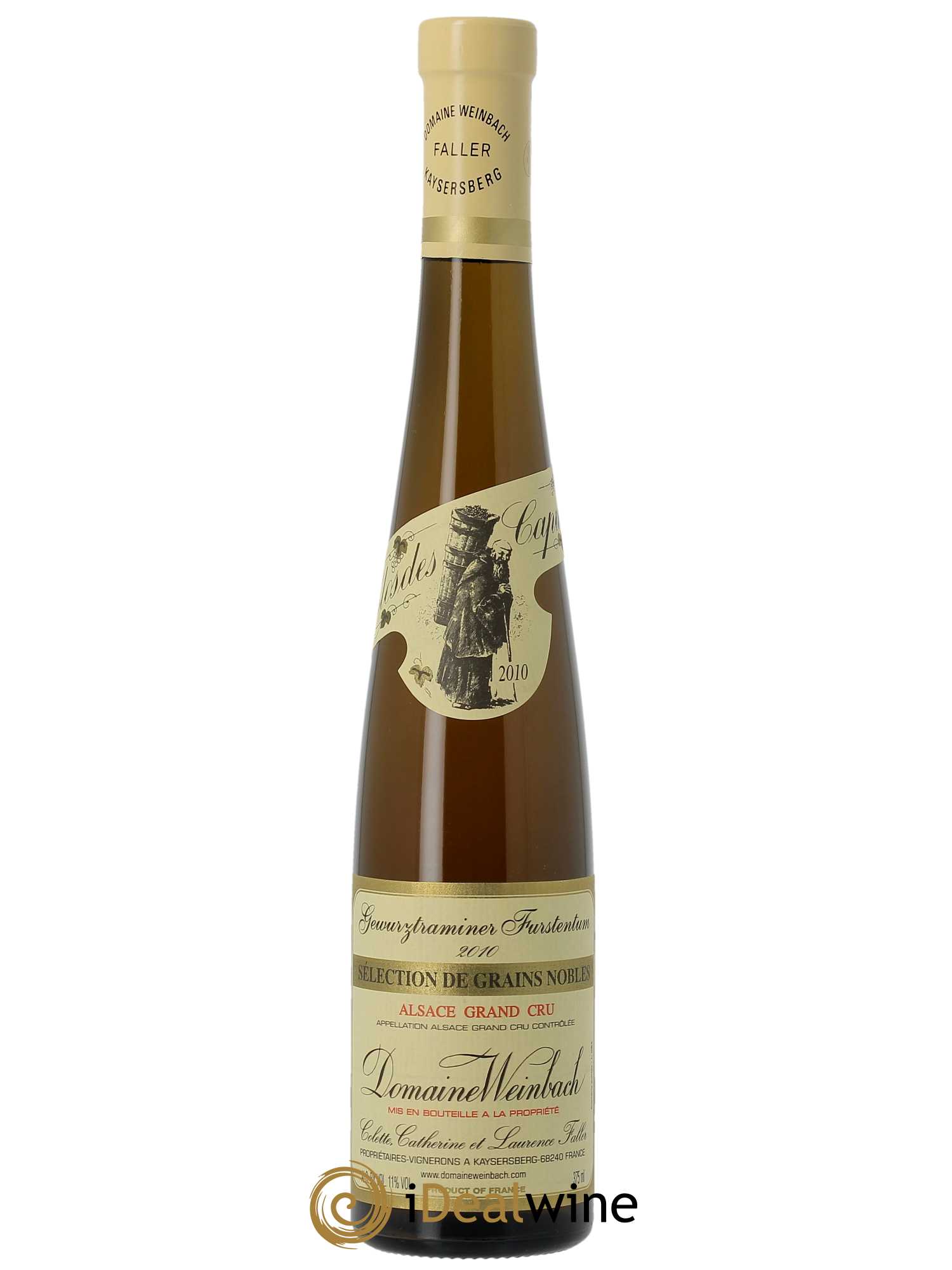 Alsace Gewurztraminer Sélection de Grains Nobles Clos Des Capucins Weinbach (Domaine) 2010 - Lot of 1 half-bottle - 0
