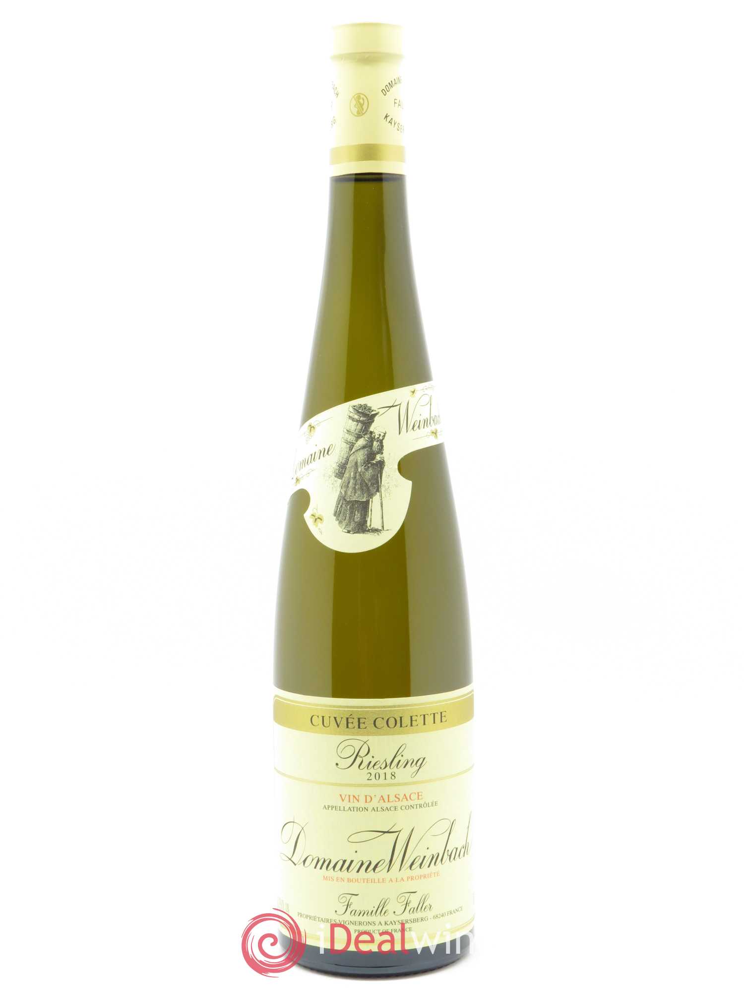 Alsace Riesling Cuvée Colette Weinbach (Domaine) 2018 - Lot de 1 bouteille - 0
