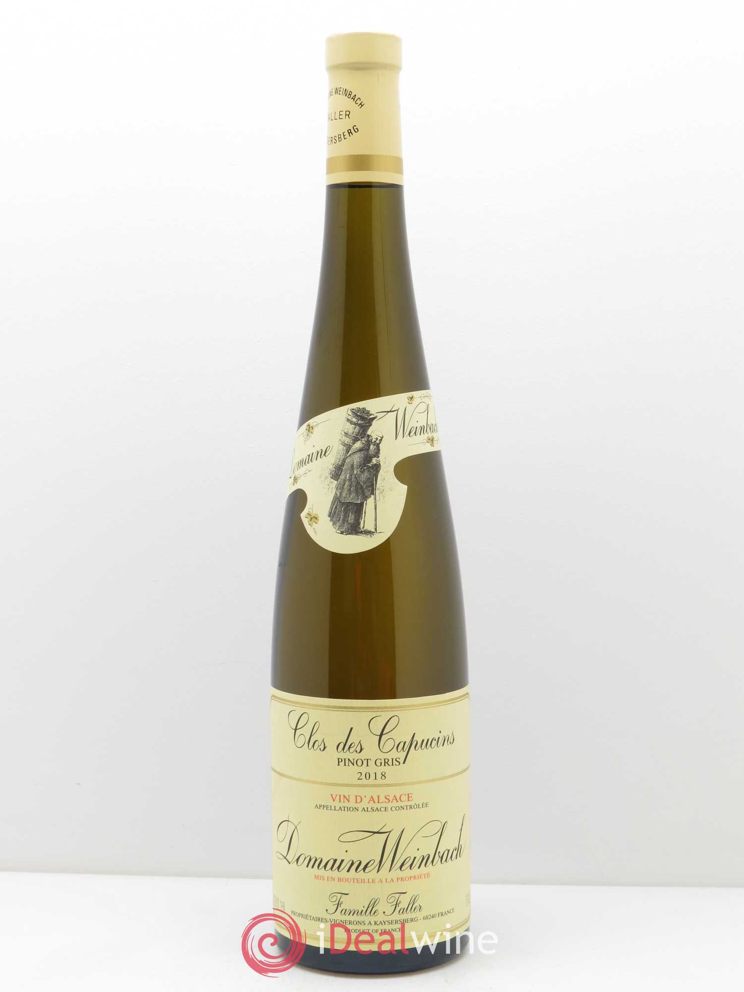Alsace Pinot Gris Clos des Capucins Weinbach (Domaine) 2018 - Lot de 1 bouteille - 0