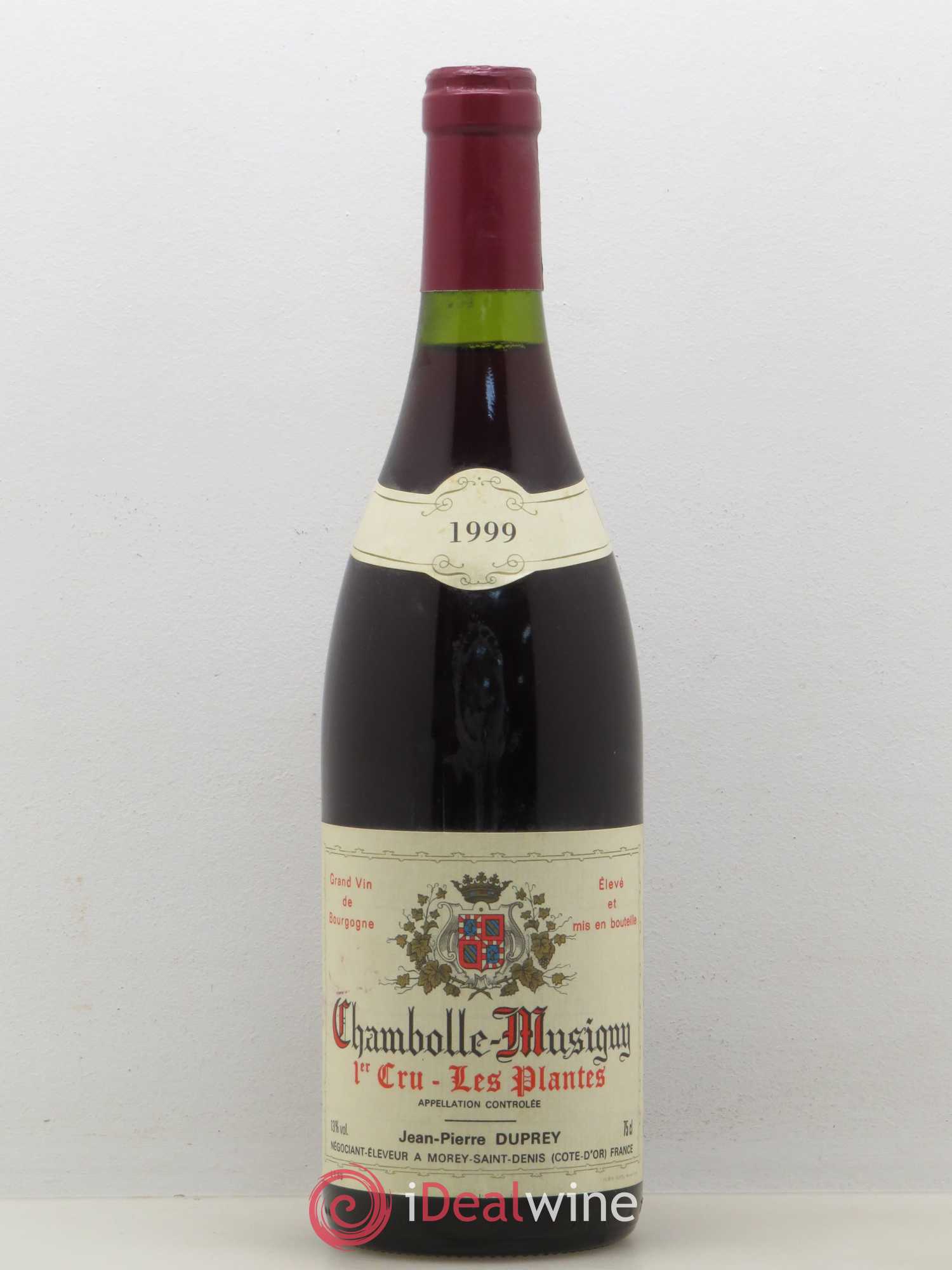 Chambolle-Musigny 1er Cru Les Plantes Jean Pierre Duprey 1999 - Posten von 1 Flasche - 0