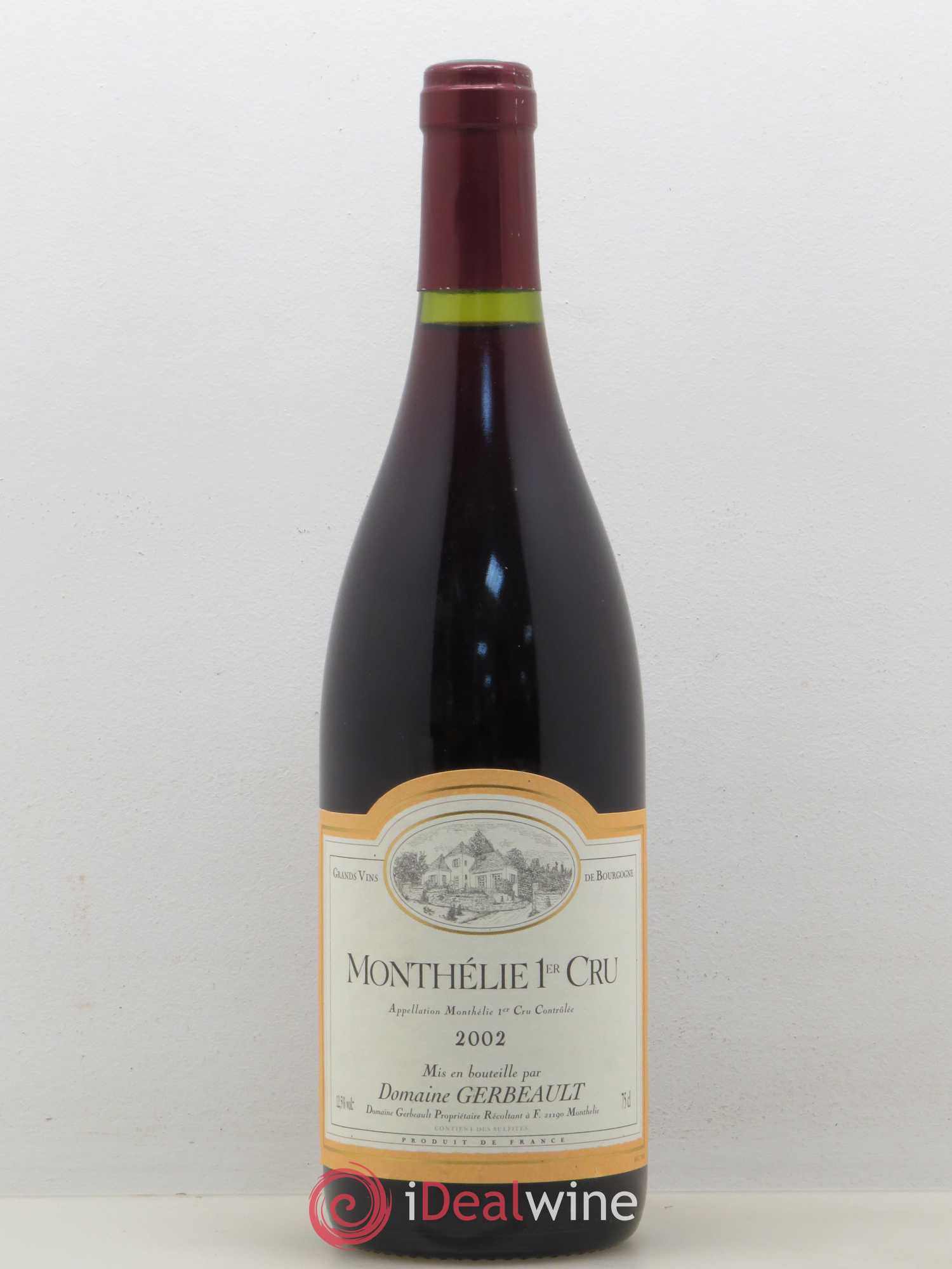 Monthélie 1er Cru Domaine Gerbeault (sans prix de réserve) 2002 - Posten von 1 Flasche - 0