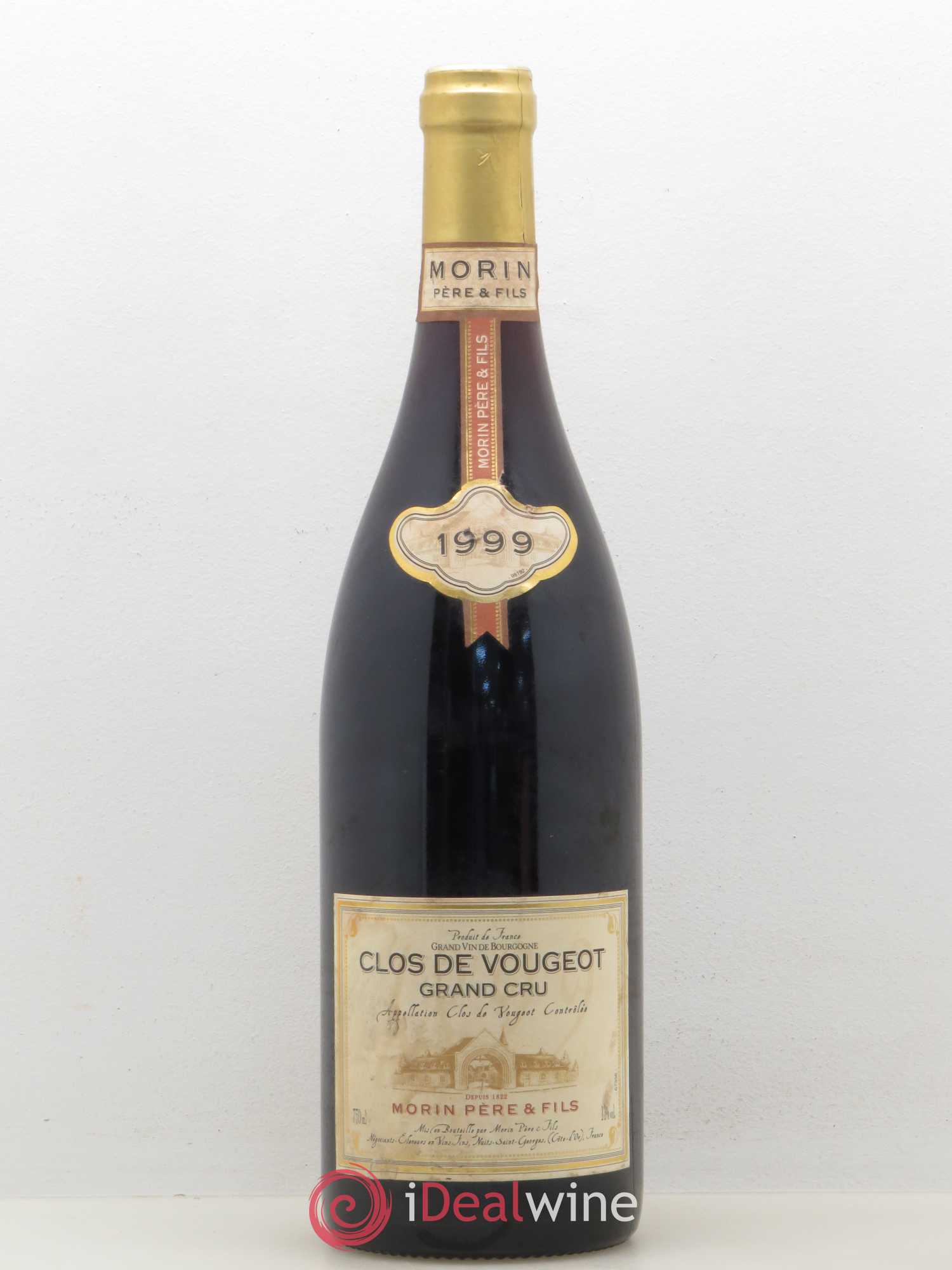 Clos de Vougeot Grand Cru Morin Père et Fils 1999 - Lot de 1 bouteille - 0