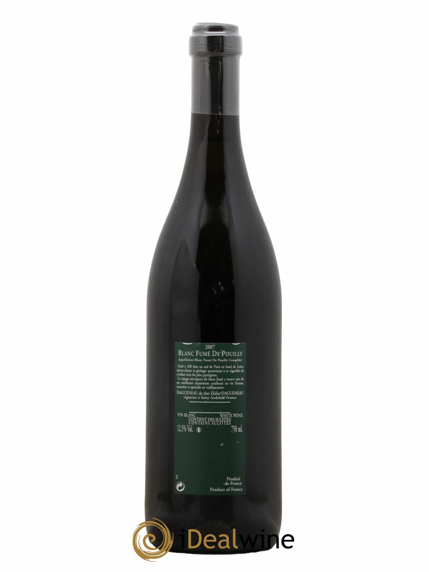 Vin de France (anciennement Pouilly-Fumé) Silex Dagueneau (Domaine Didier - Louis-Benjamin) 2007 - Lot de 1 bouteille - 1