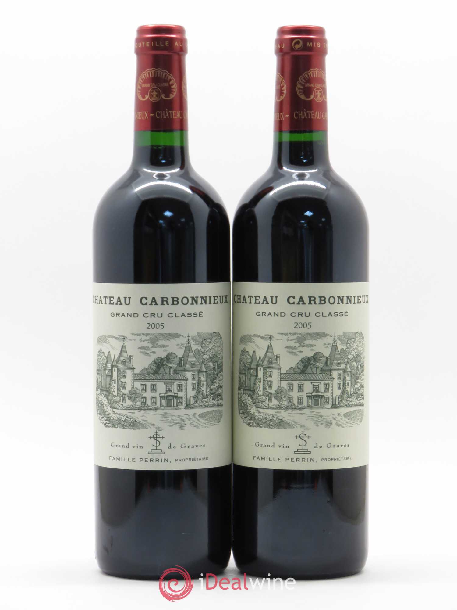 Château Carbonnieux Cru Classé de Graves 2005 - Lot de 2 bouteilles - 0