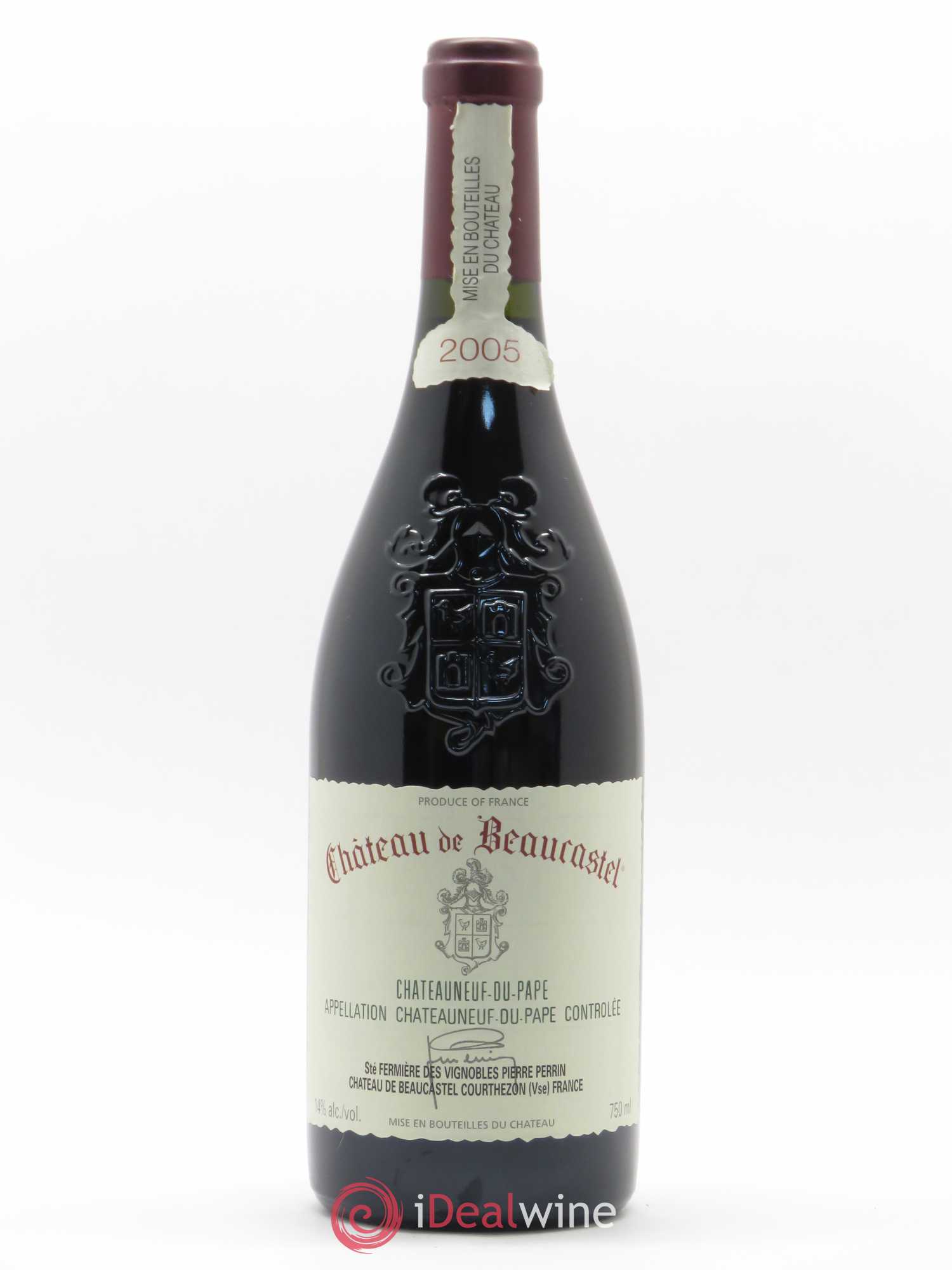 Châteauneuf-du-Pape Château de Beaucastel Famille Perrin 2005 - Lot de 1 bouteille - 0
