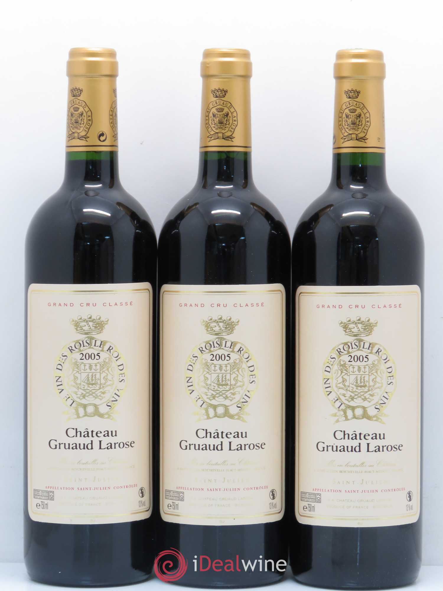 Château Gruaud Larose 2ème Grand Cru Classé 2005 - Lot de 3 bouteilles - 0